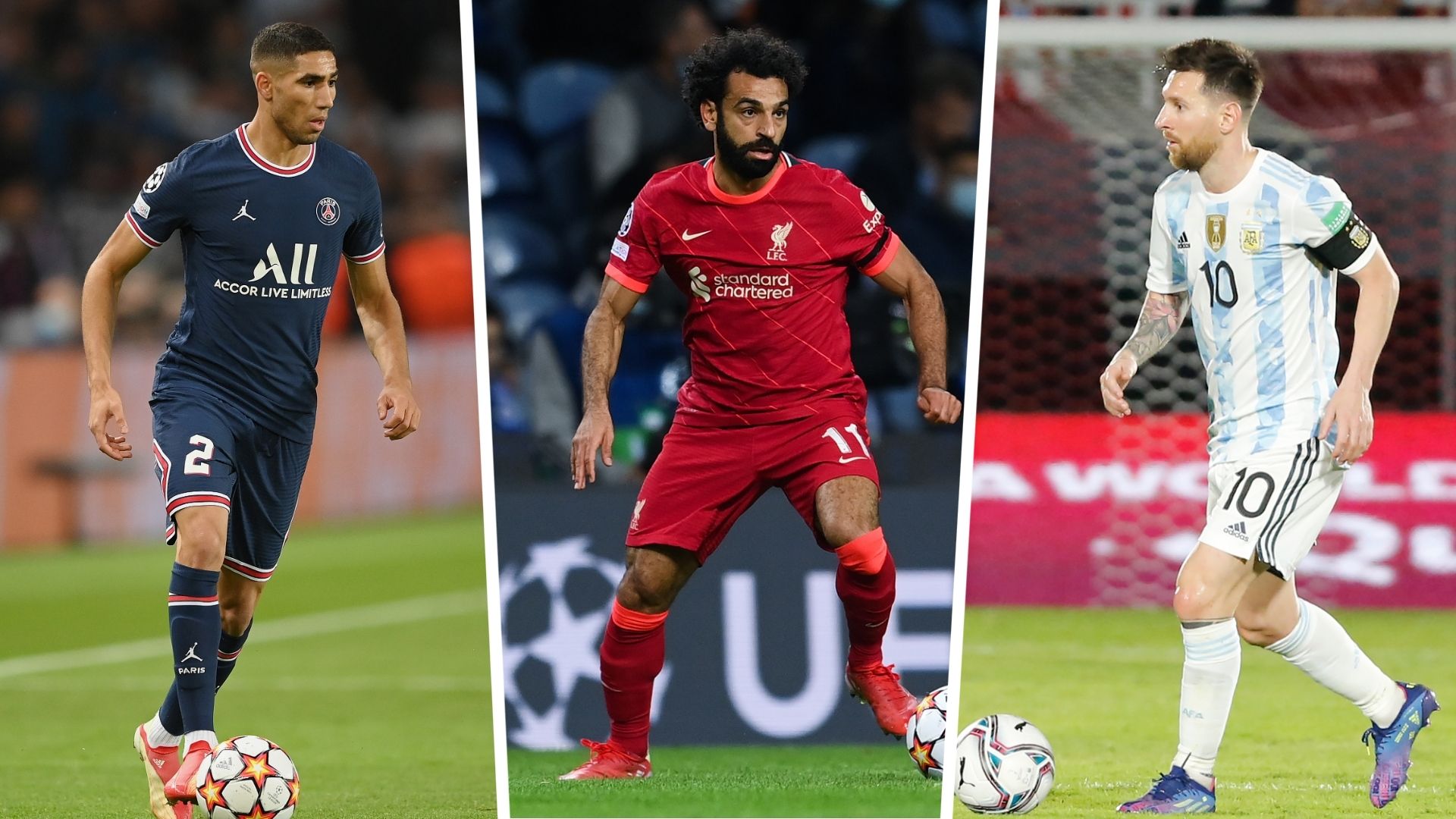 Salah, Messi, Hakimi