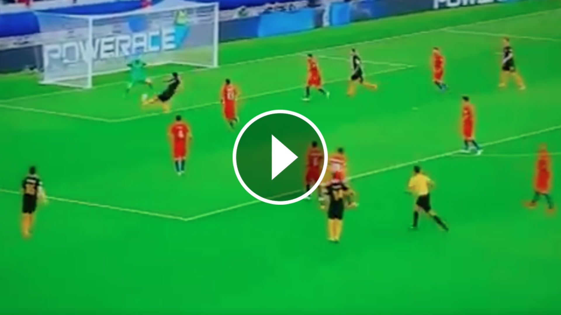 Bravo save to Luongo shot Chile Australia 250617