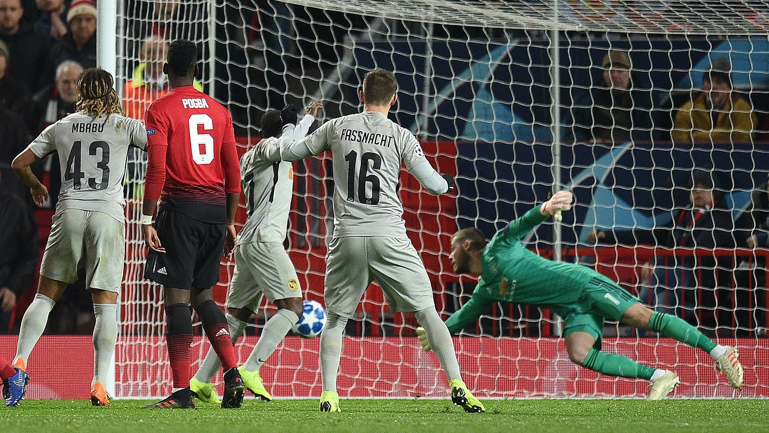 David de Gea Manchester United Young Boys UCL 27112018