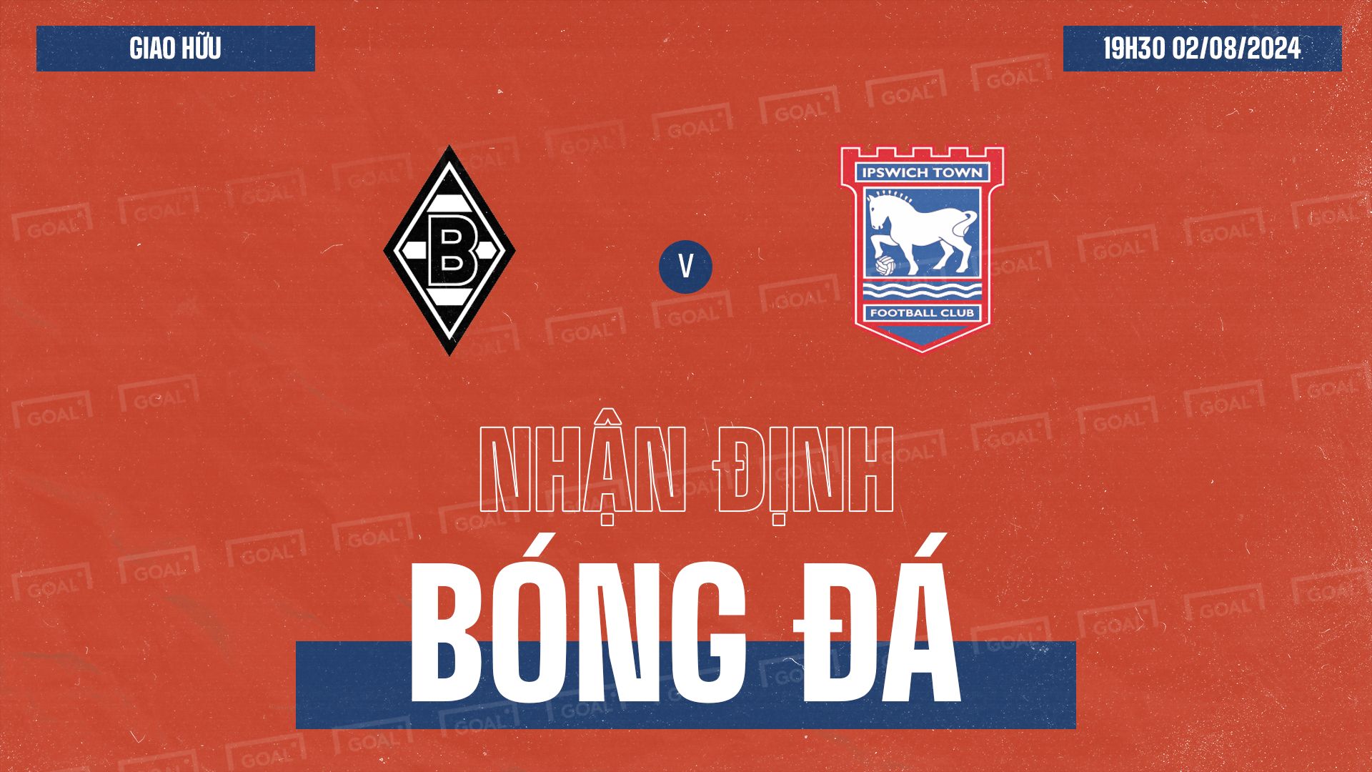 Borussia Monchengladbach vs Ipswich Town 2024 GFX