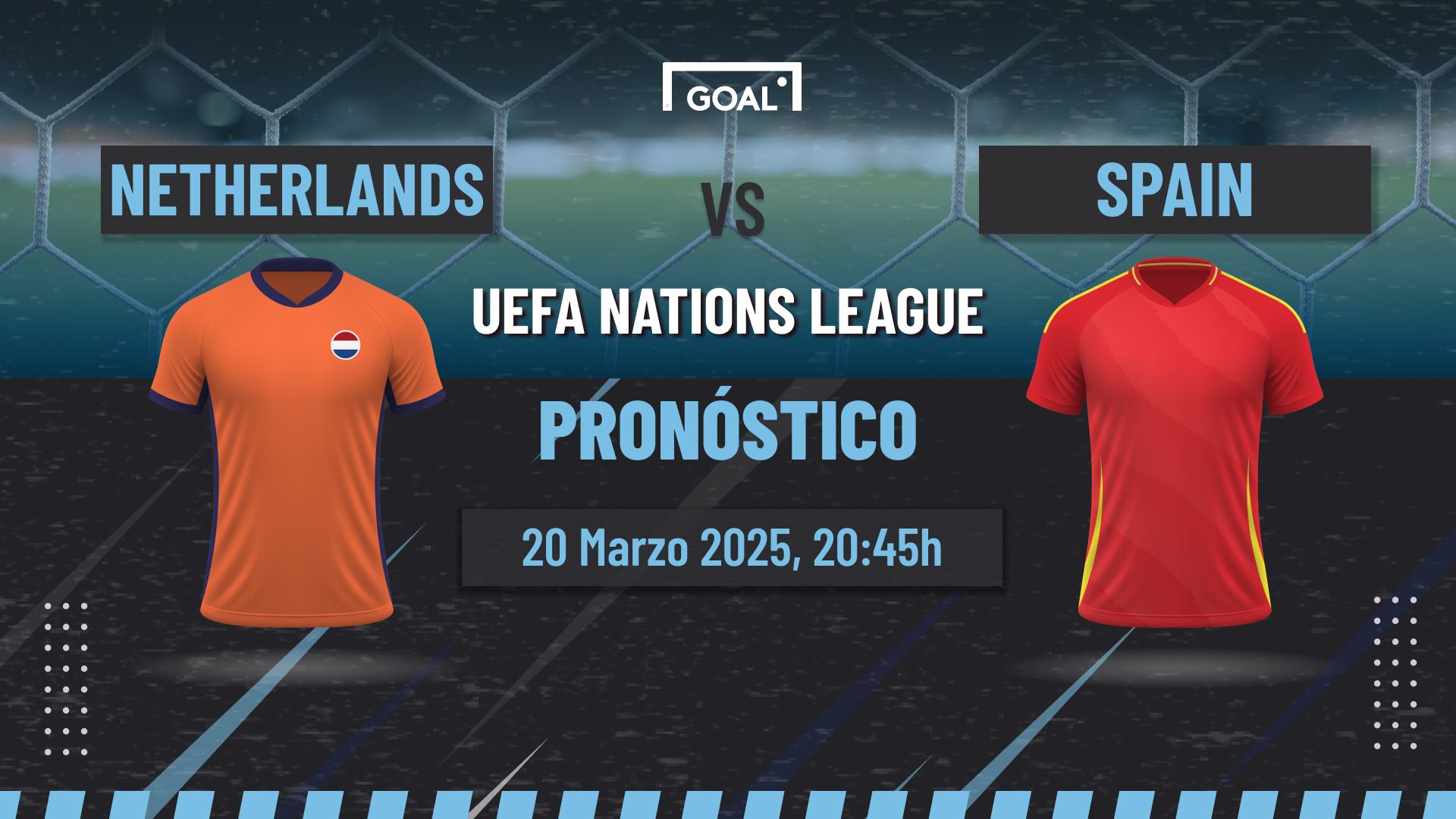 Países Bajos vs España Pronóstico y Apuestas Nations League | 20/03/25