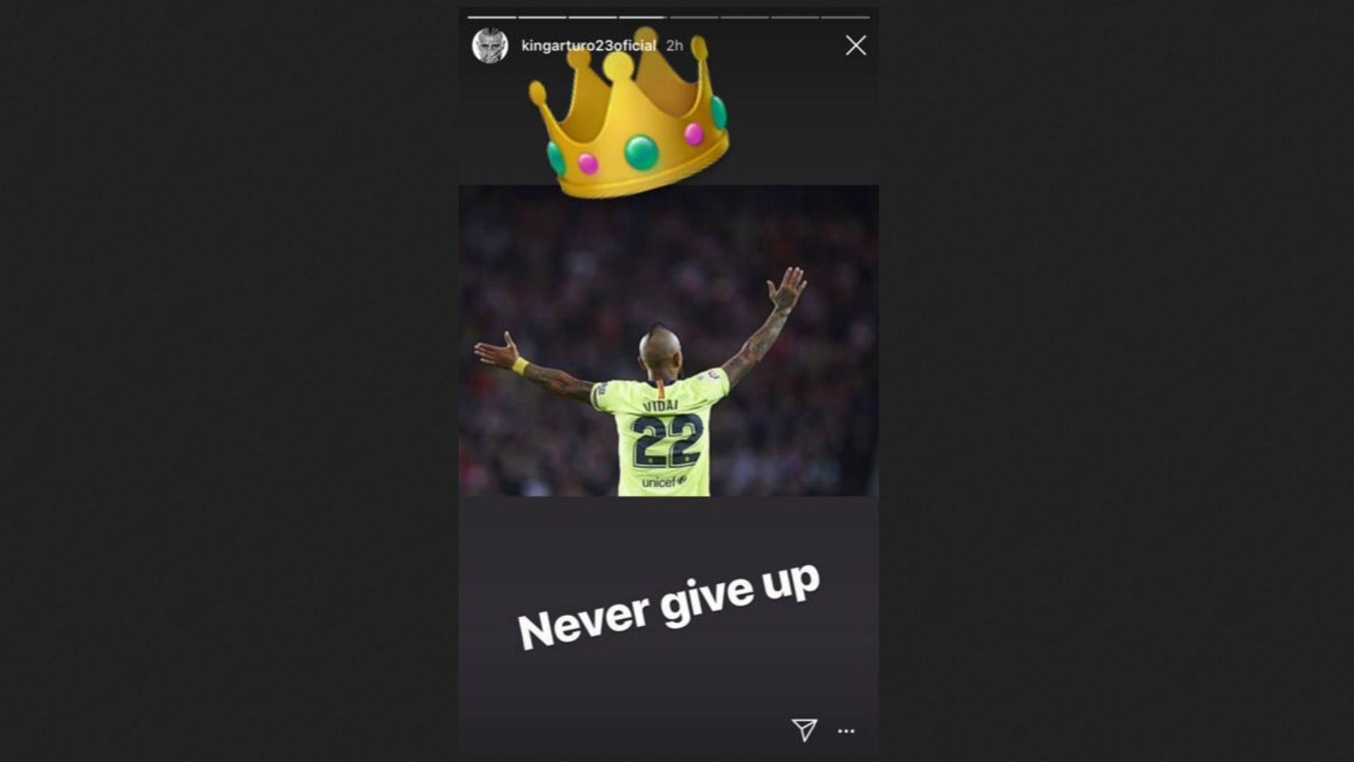 Storie Arturo Vidal 12022019