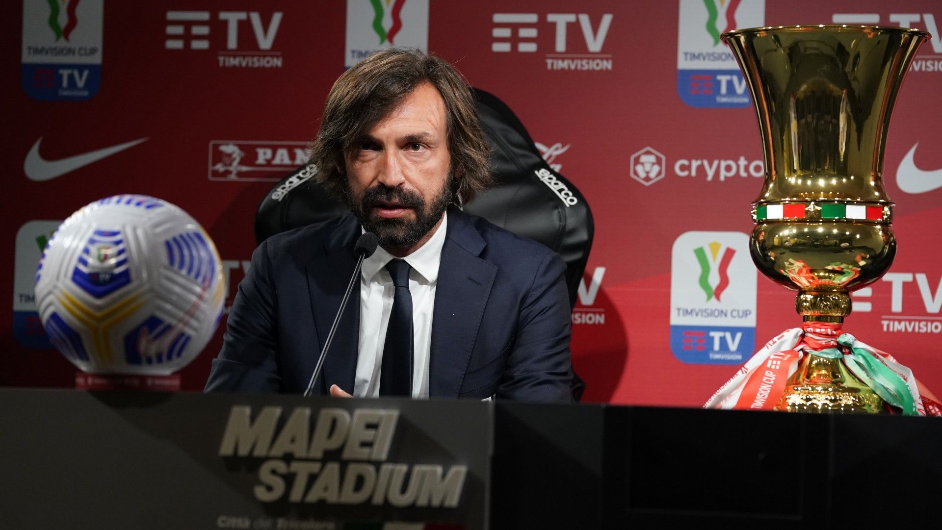 Andrea Pirlo Atalanta Juventus press conference Coppa Italia final 18052021