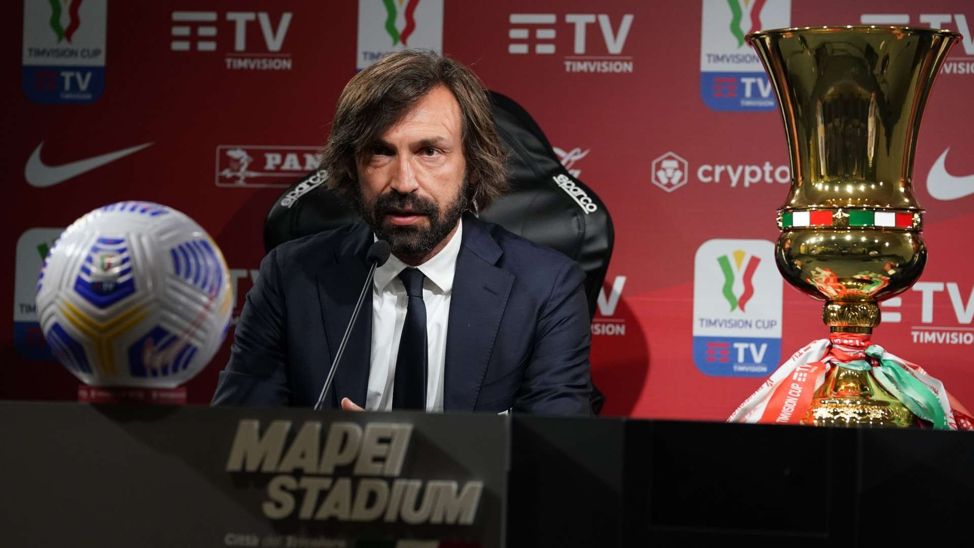 Andrea Pirlo Atalanta Juventus press conference Coppa Italia final 18052021