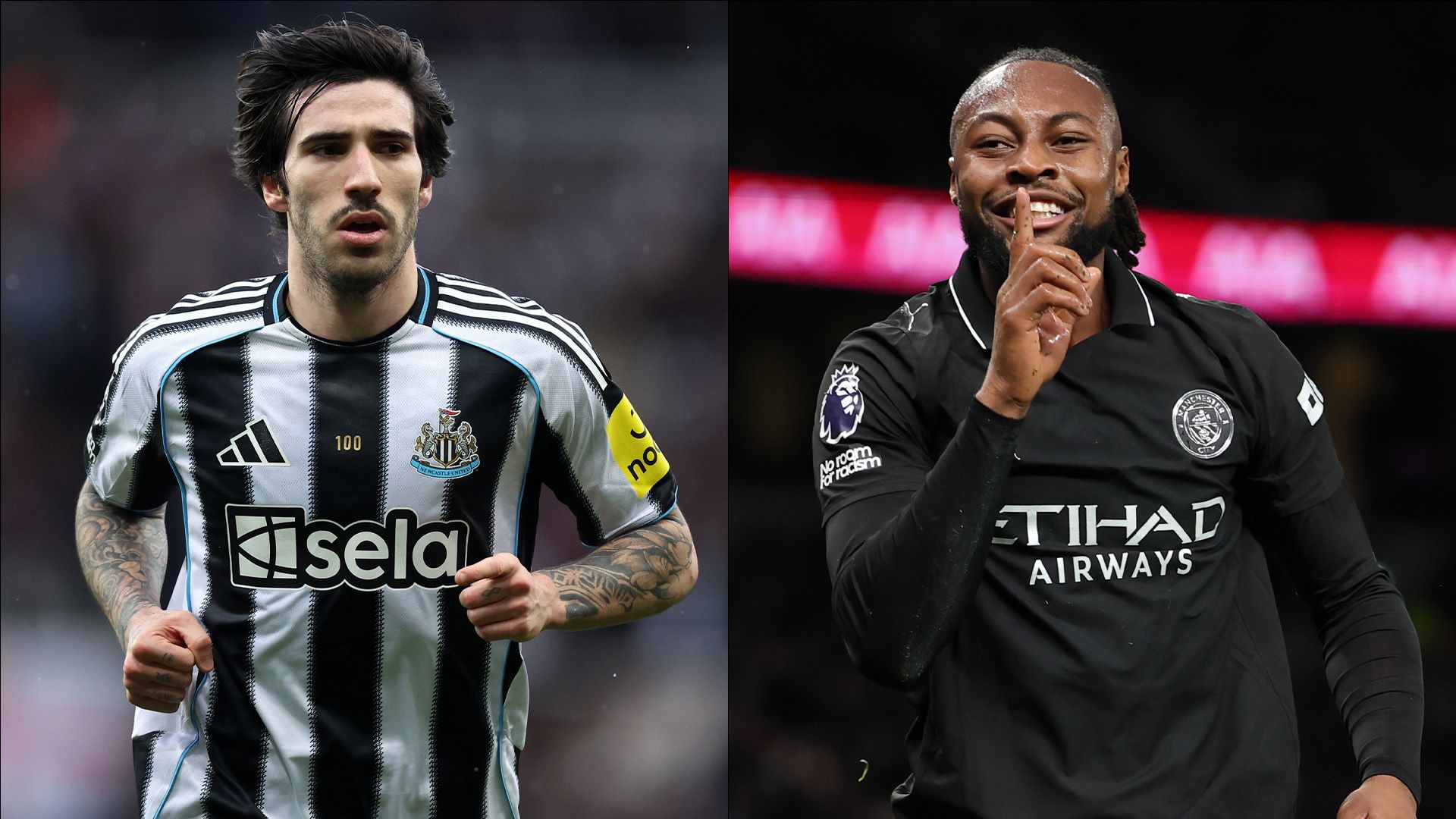 Sandro Tonali Newcastle Antoine Semenyo Man City