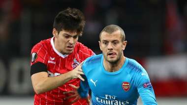 Jorge Mere Jack Wilshere Koln Arsenal 23112017