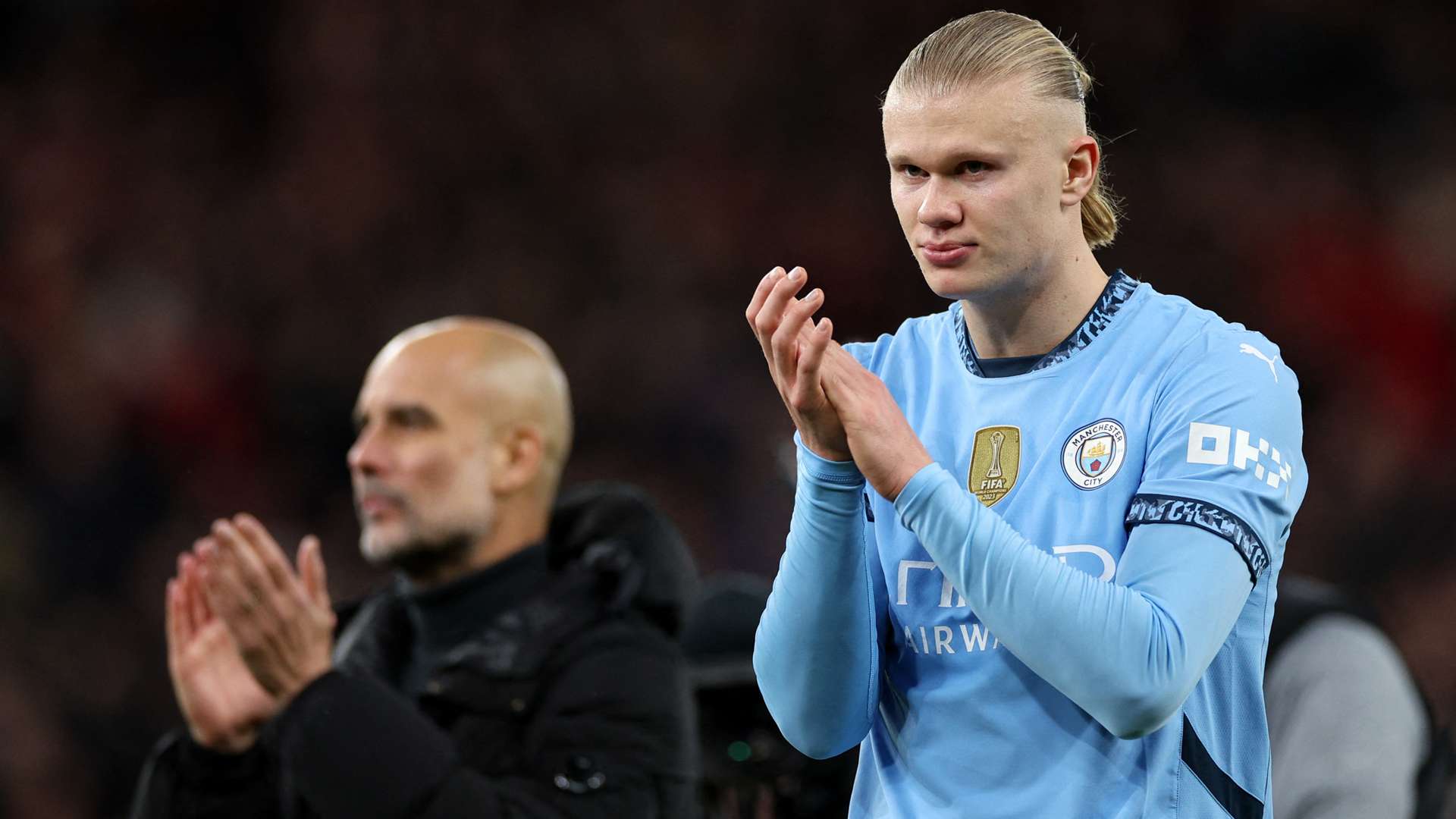 Erling Haaland Pep Guardiola Manchester City 2024-25