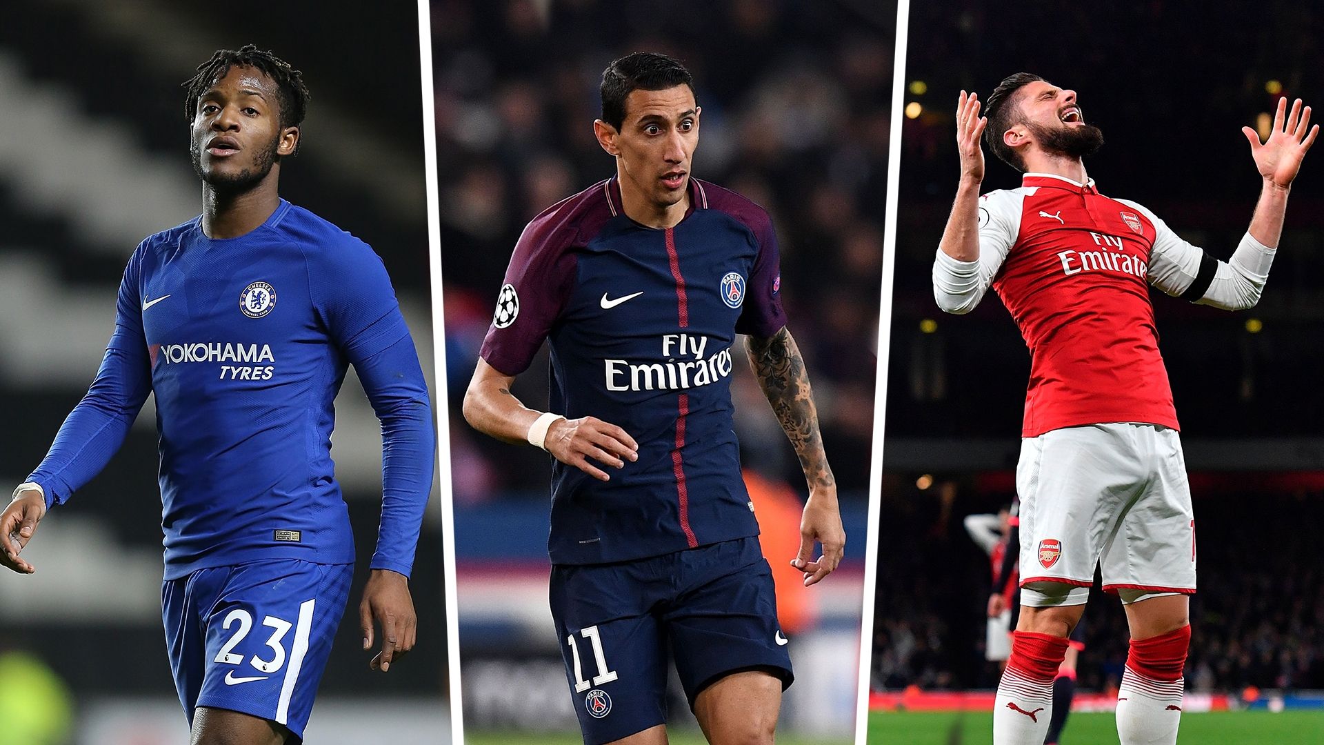 Batshuayi, Di Maria, Giroud