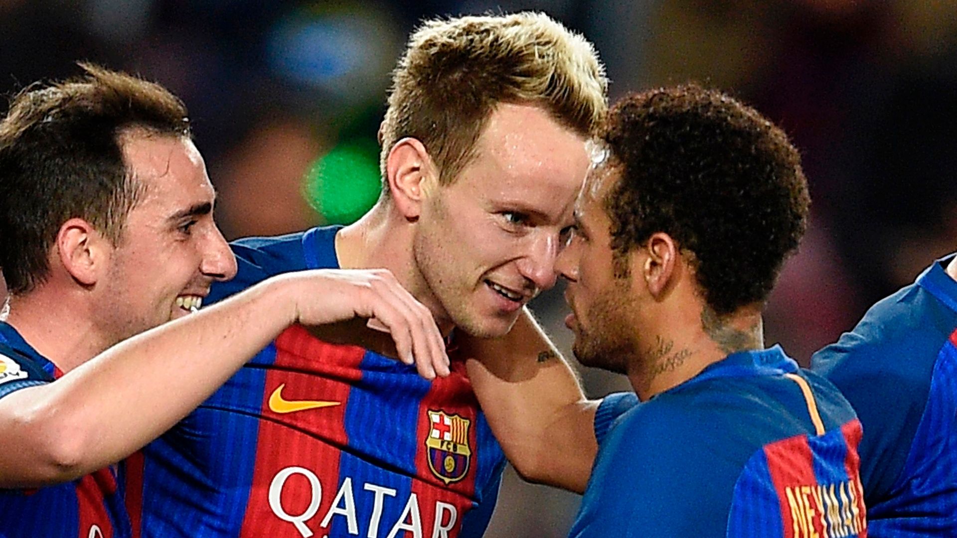 Neymar Rakitic Barcelona Gijon 030117