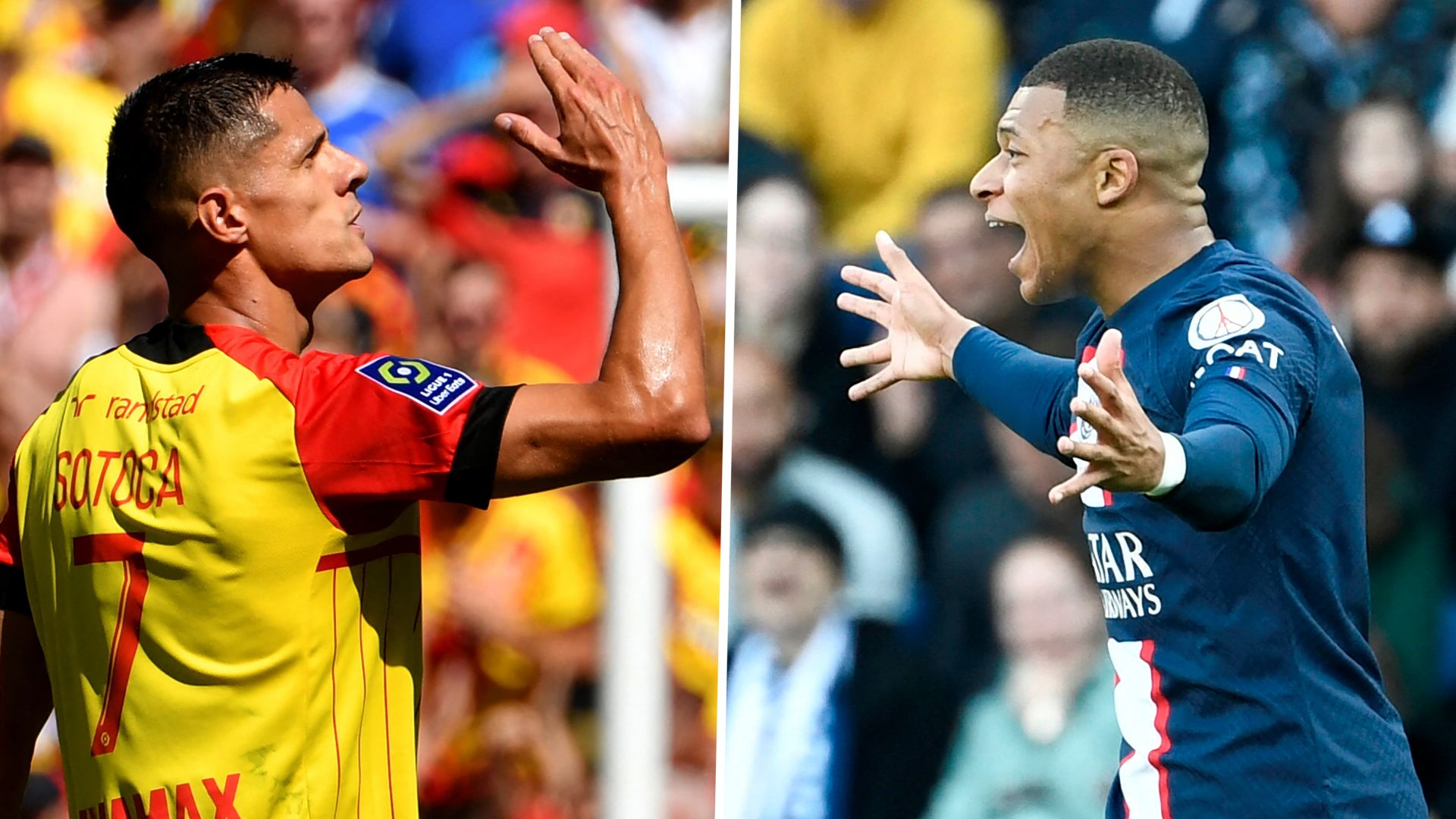 RC Lens PSG Sotoca Mbappé Ligue 1