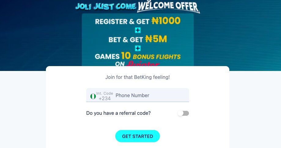 BetKing Welcome Offer