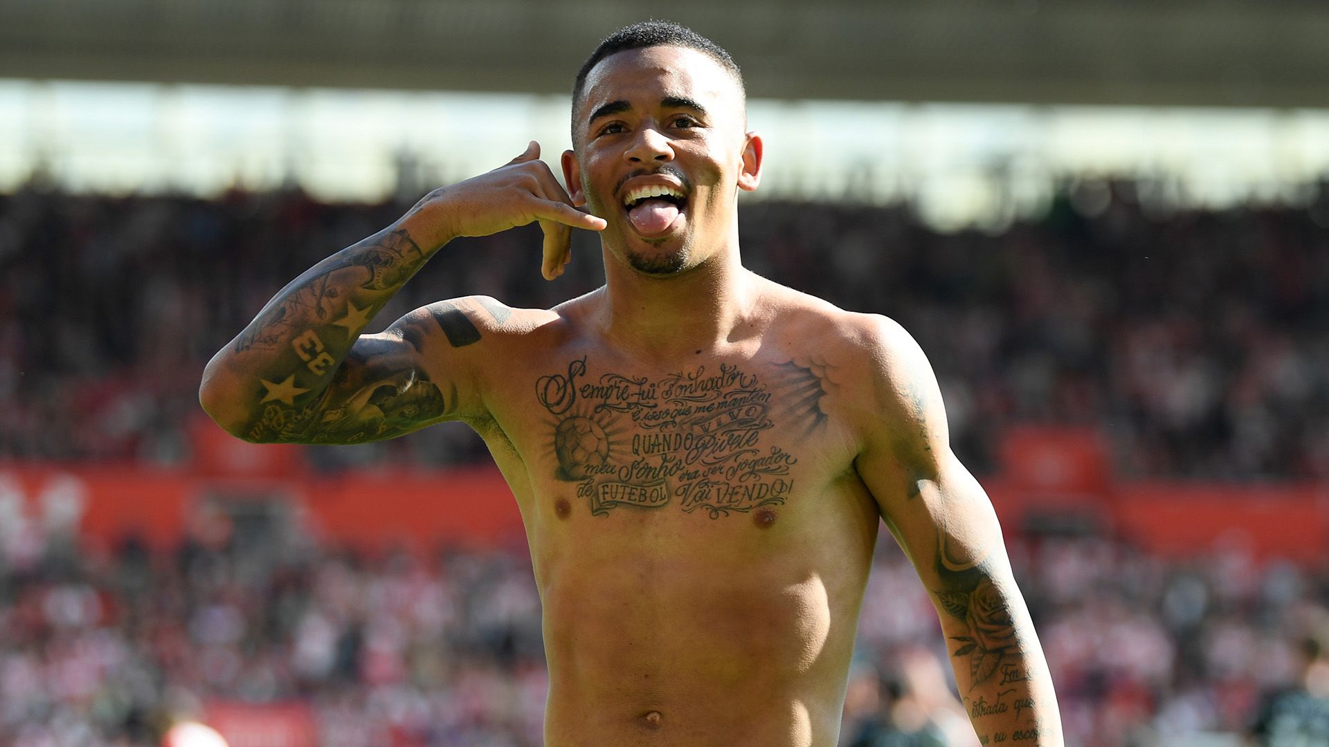 Gabriel Jesus Man City Southampton Premier League 13052018