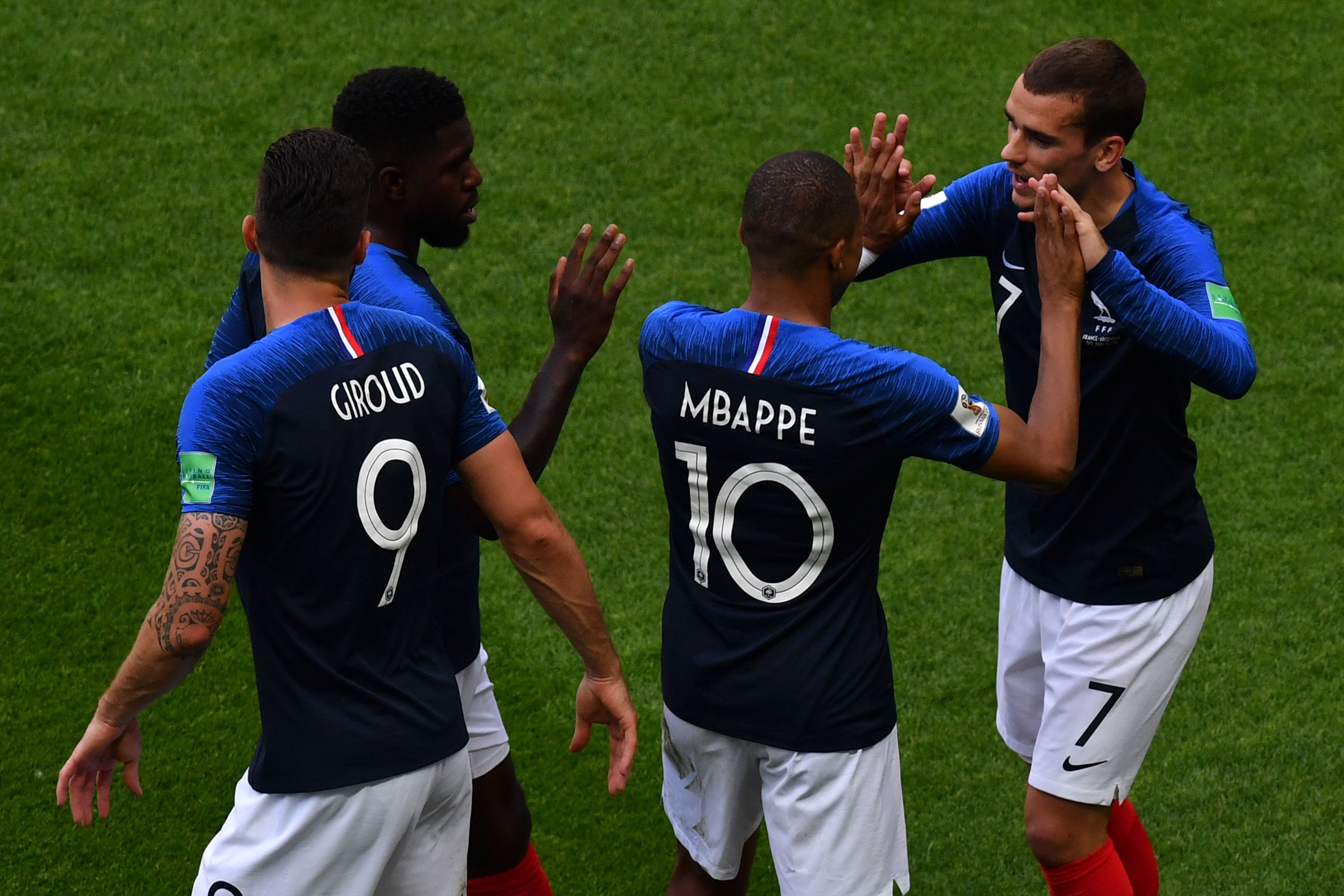 France Argentina Mbappe Griezmann