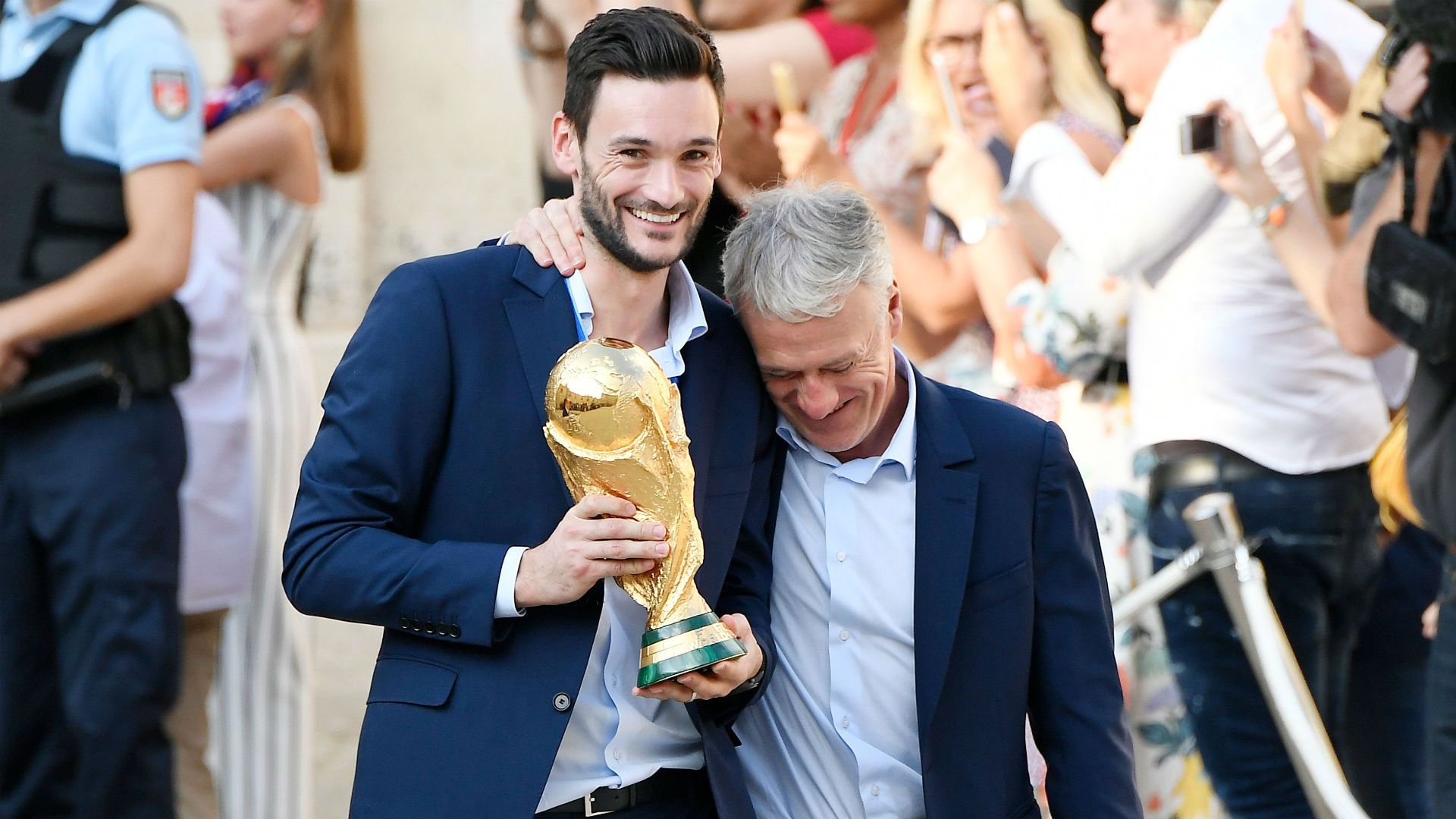 Didier Deschamps Hugo Lloris Paris France 16072018