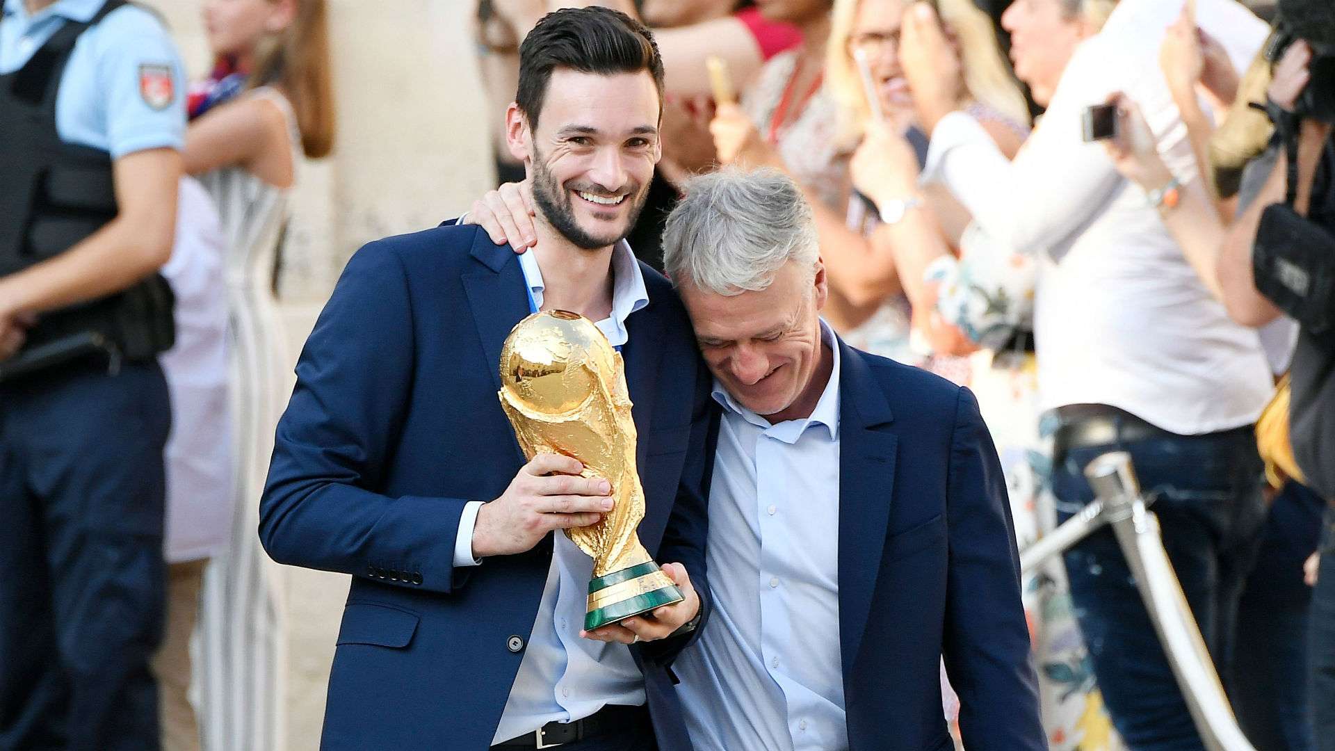 Didier Deschamps Hugo Lloris Paris France 16072018