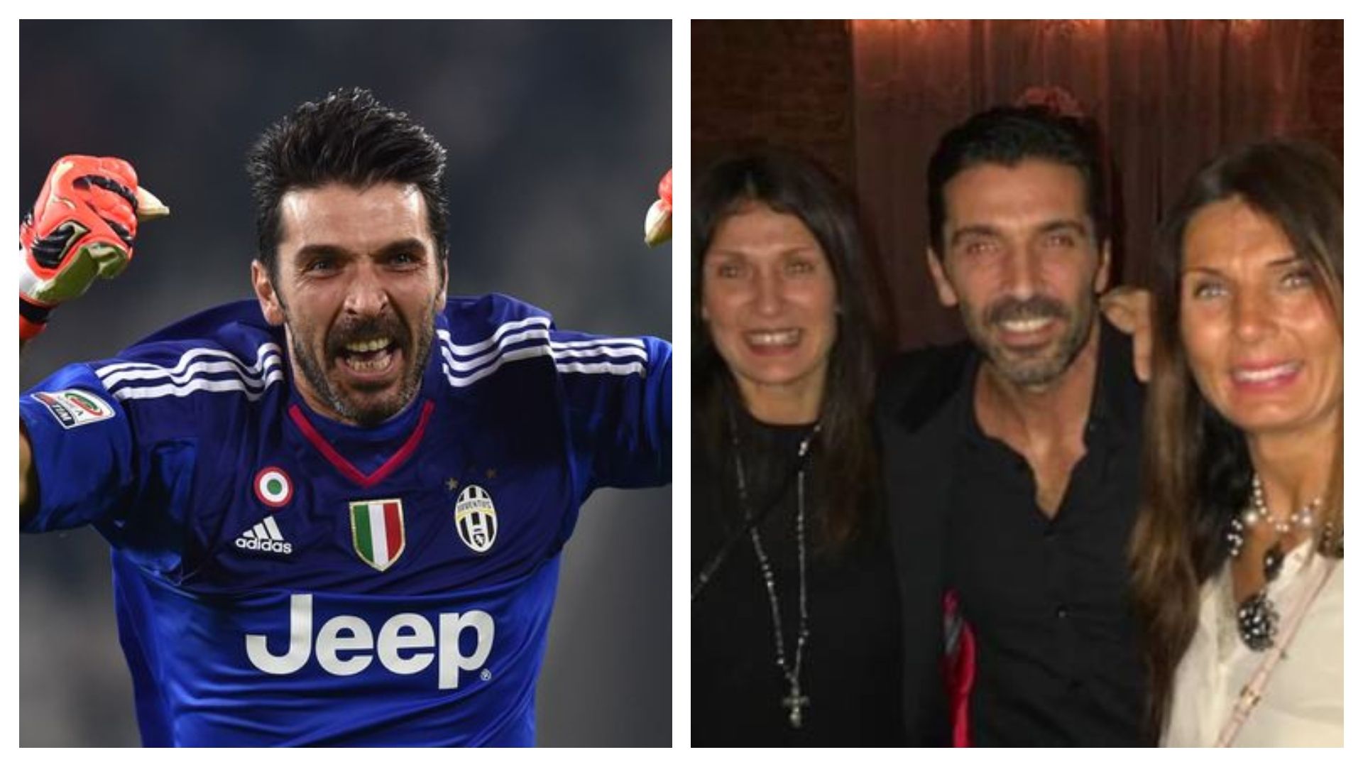 Gianluigi, Guendolina and Veronica Buffon
