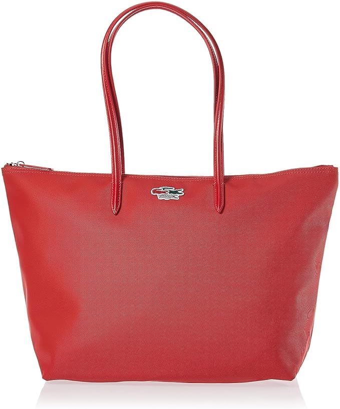 شنطة يد وكتف كونسيبت بتصميم توت بسحاب للنساء من لاكوست