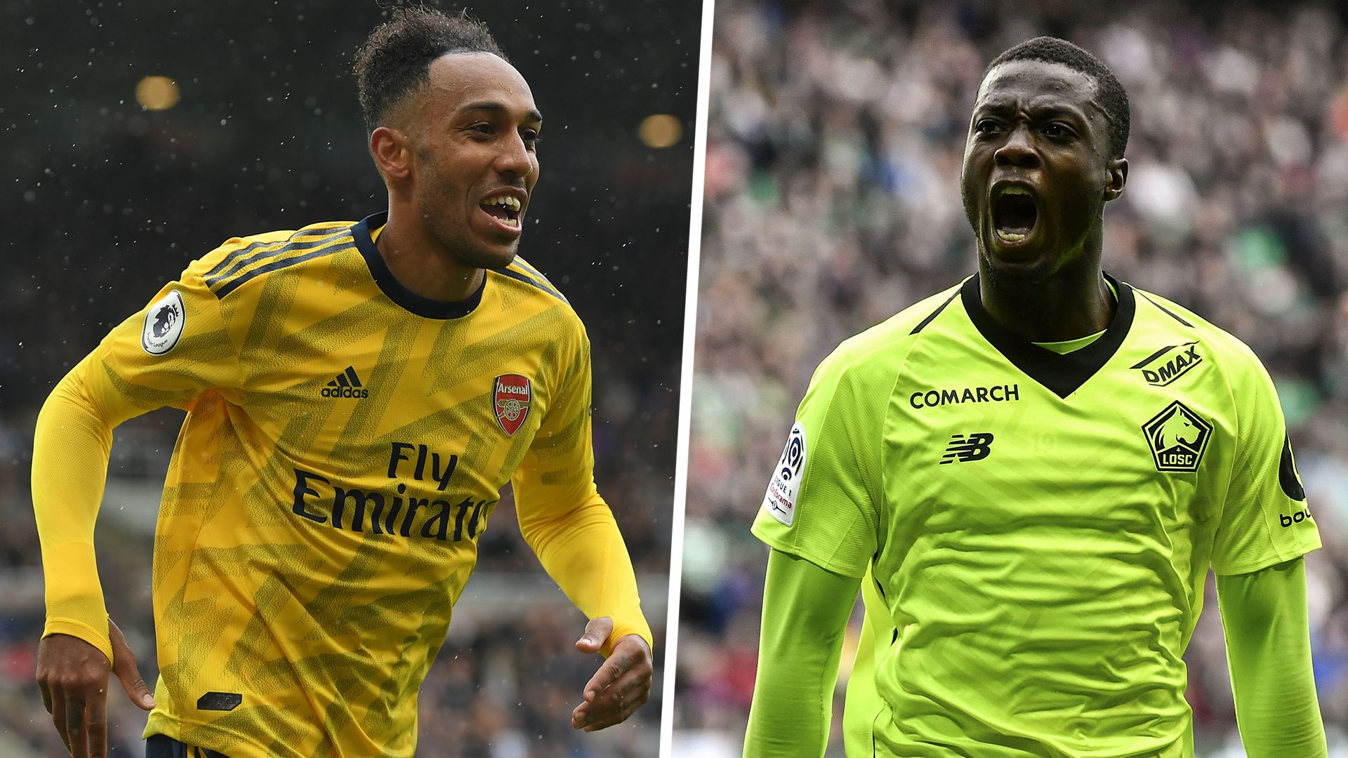 Aubameyang Pepe split pic