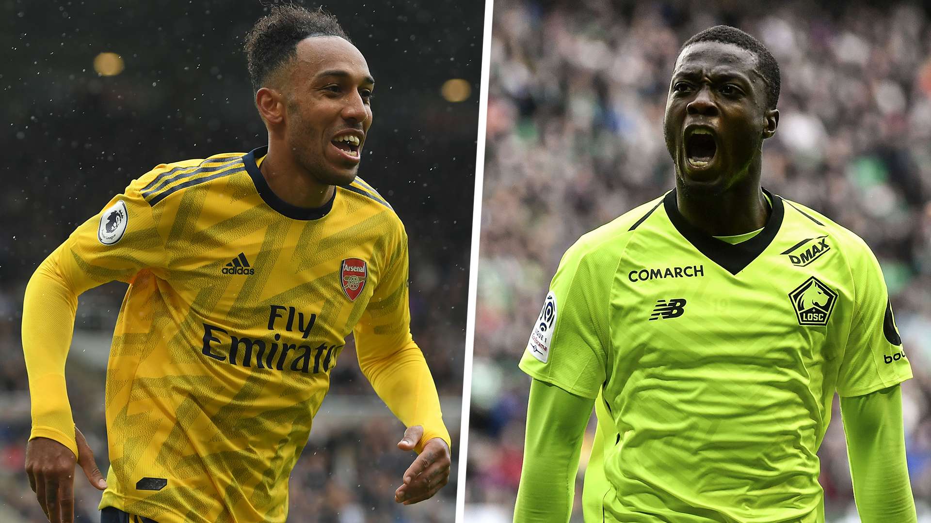 Aubameyang Pepe split pic