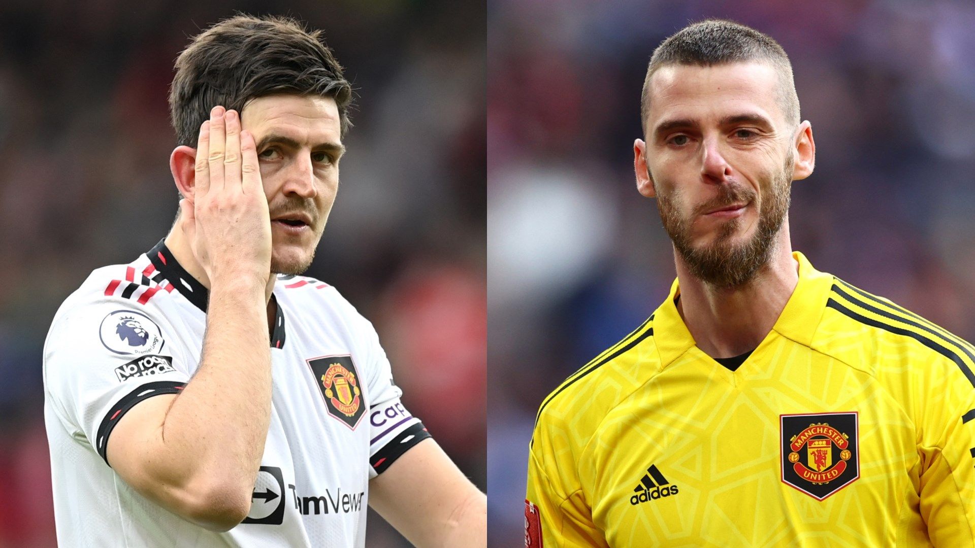 Harry Maguire David de Gea Manchester United split