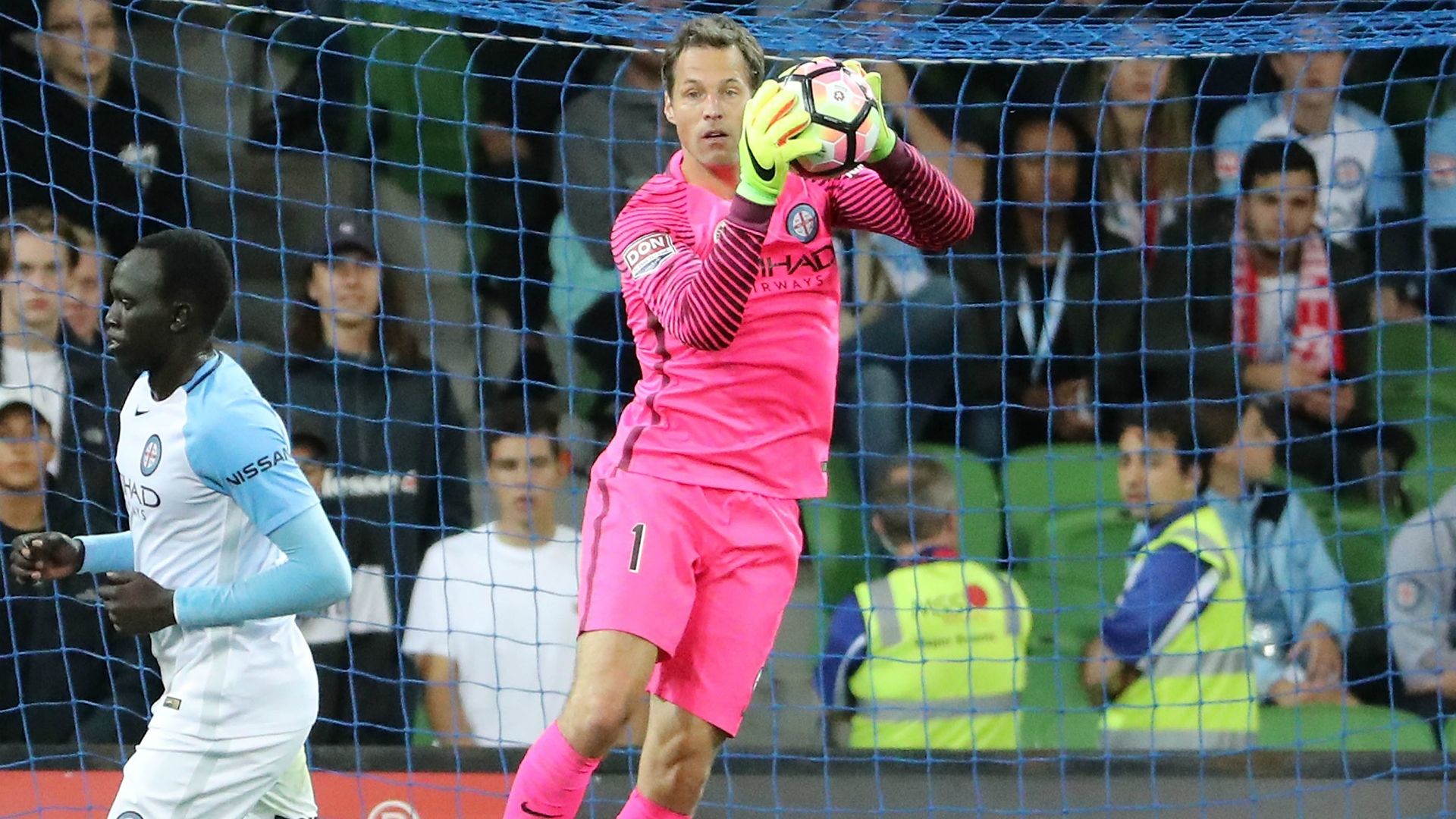 Thomas Sorensen Melbourne City v Sydney FC A-League 24022017
