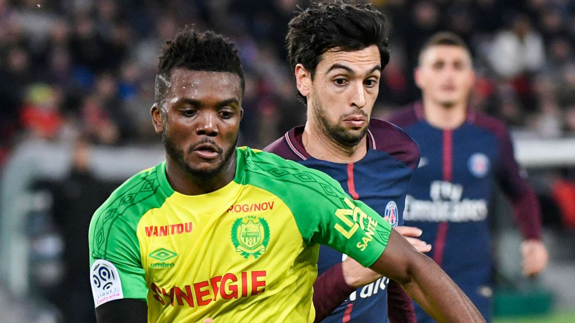 Javier Pastore Chidozie Awaziem PSG Nantes Ligue 1 18112017
