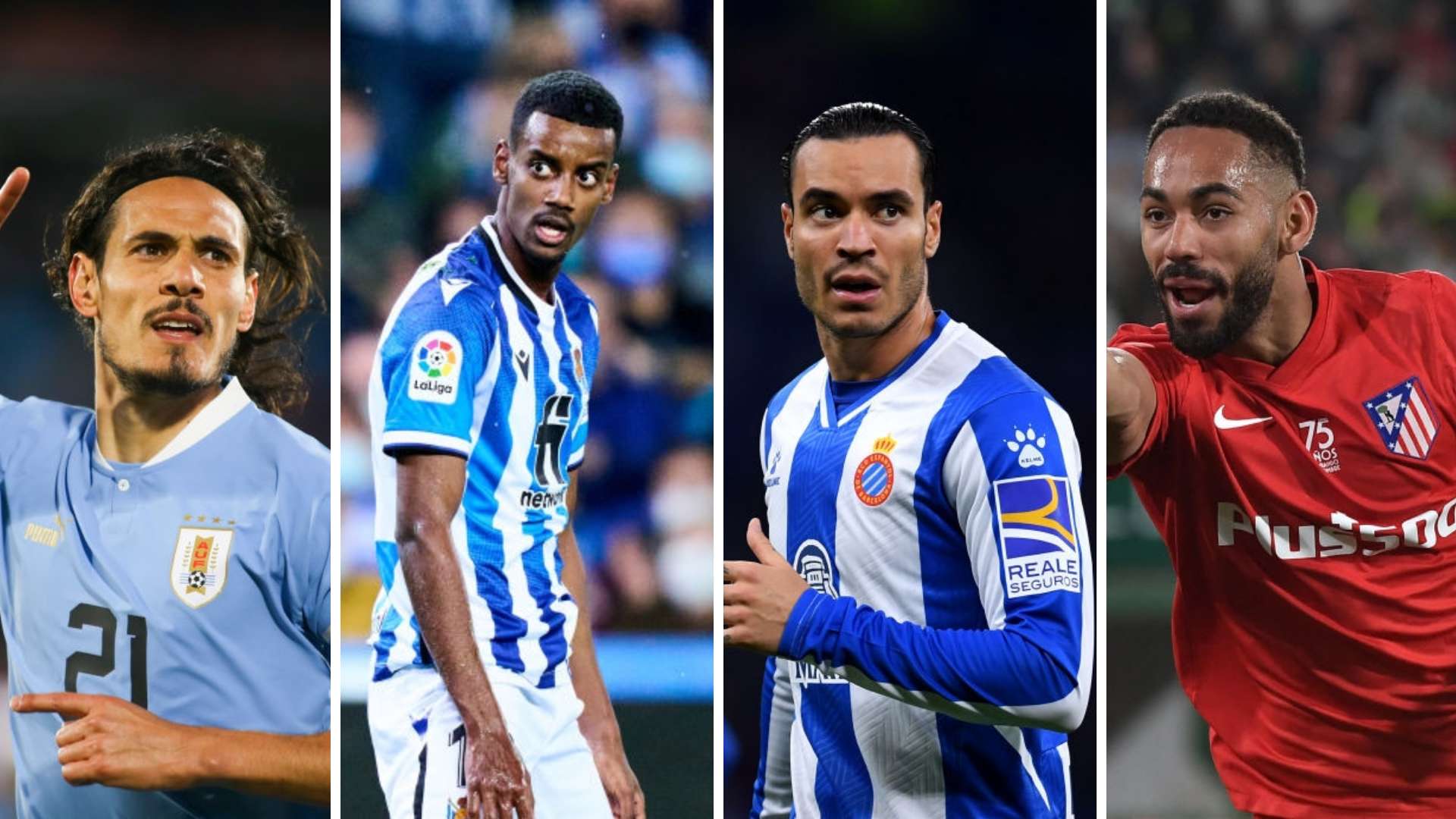 Cavani, Alexander Isak, Raúl de Tomás, Matheus Cunha