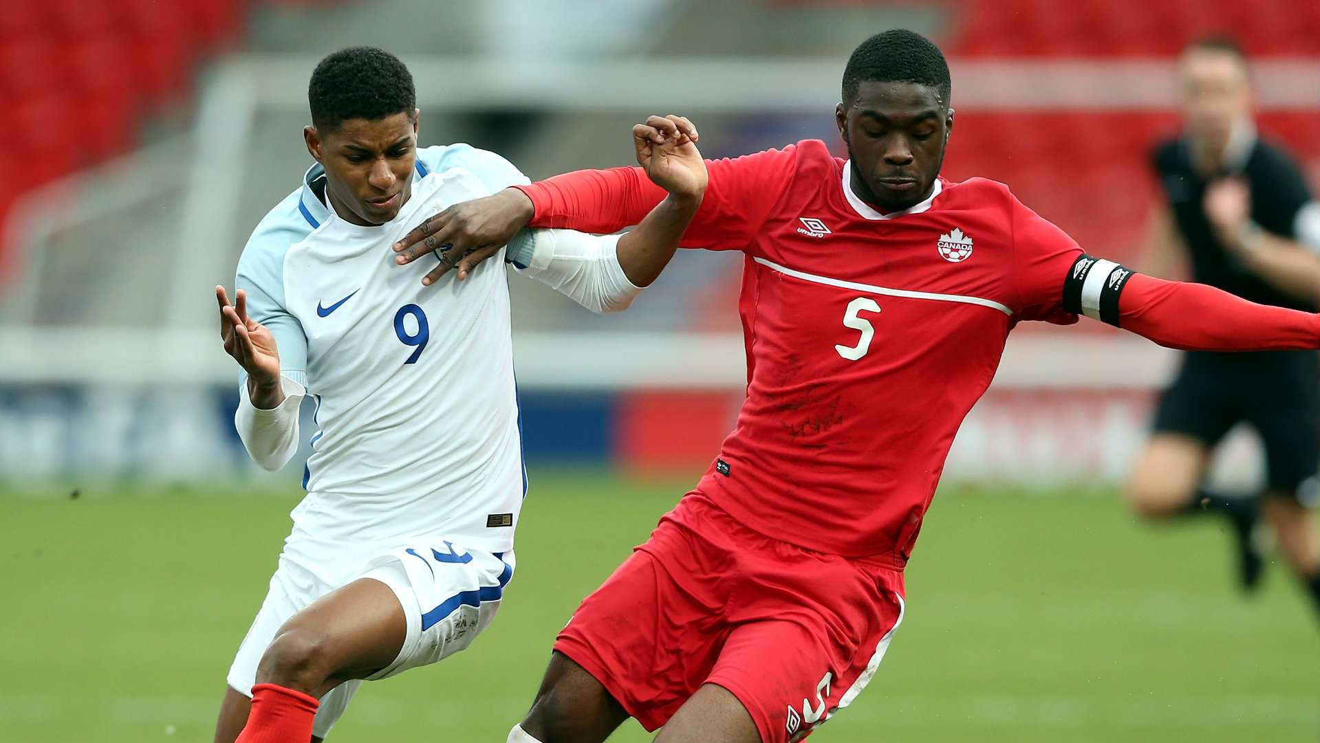 Fikayo Tomori Marcus Rashford England vs Canada 2016