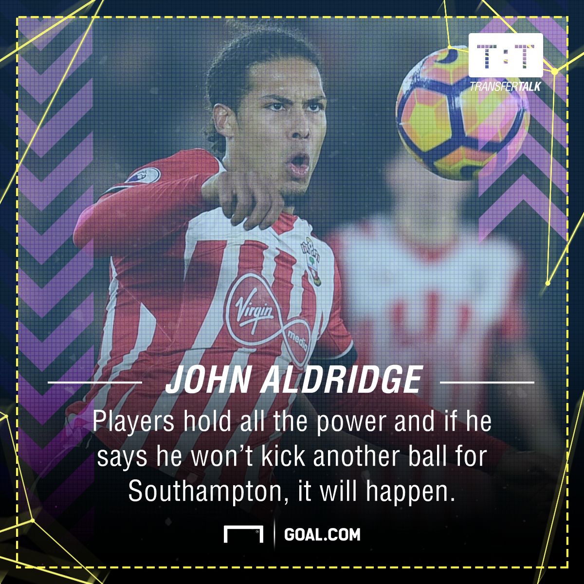 Virgil van Dijk John Aldridge transfer