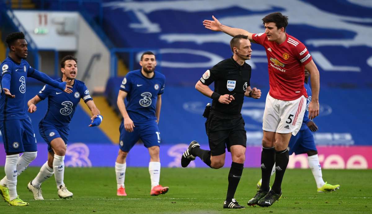 Harry Maguire Chelsea vs Manchester United EPL 28022020