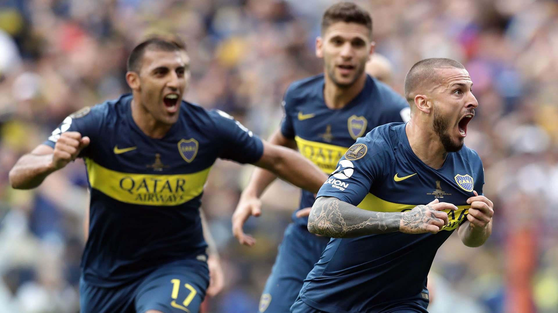 Dario Benedetto Boca Juniors vs River Plate Copa Libertadores final first leg 2018