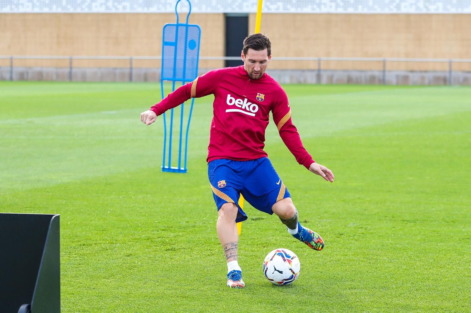 Messi entrenamiento Barcelona