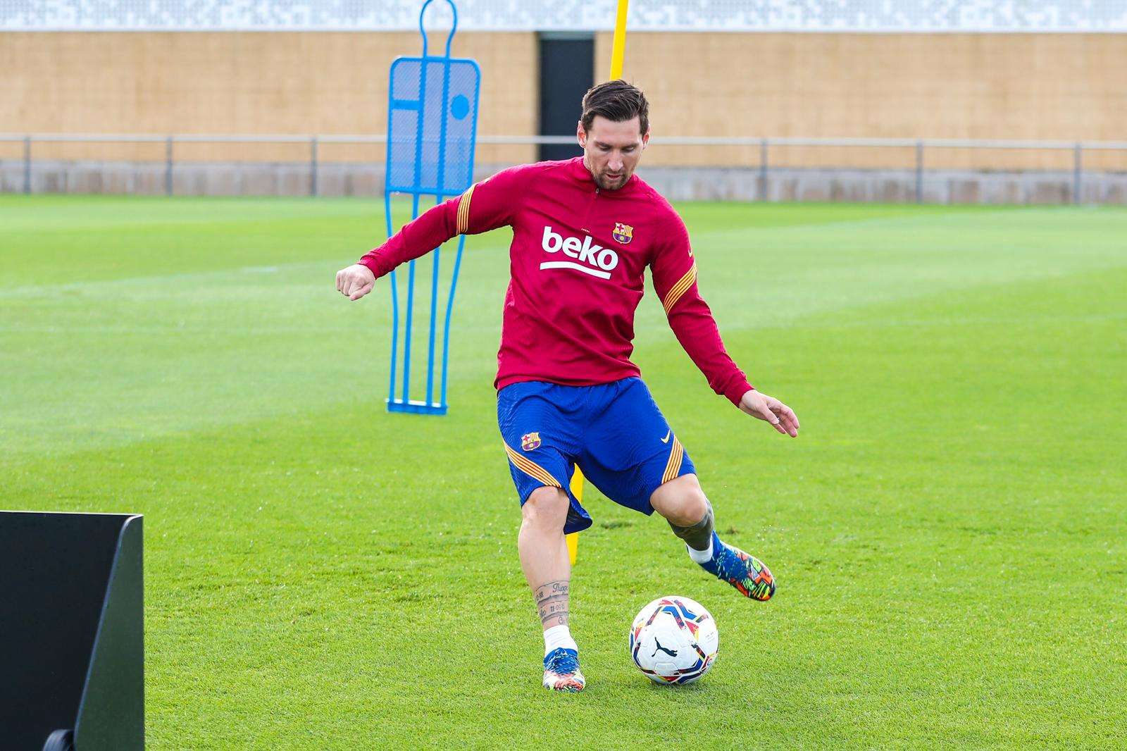 Messi entrenamiento Barcelona