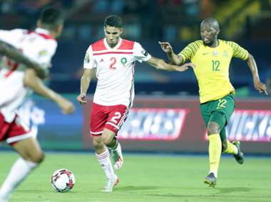 South Africa Morocco Kamohelo Mokotjo Achraf Hakimi