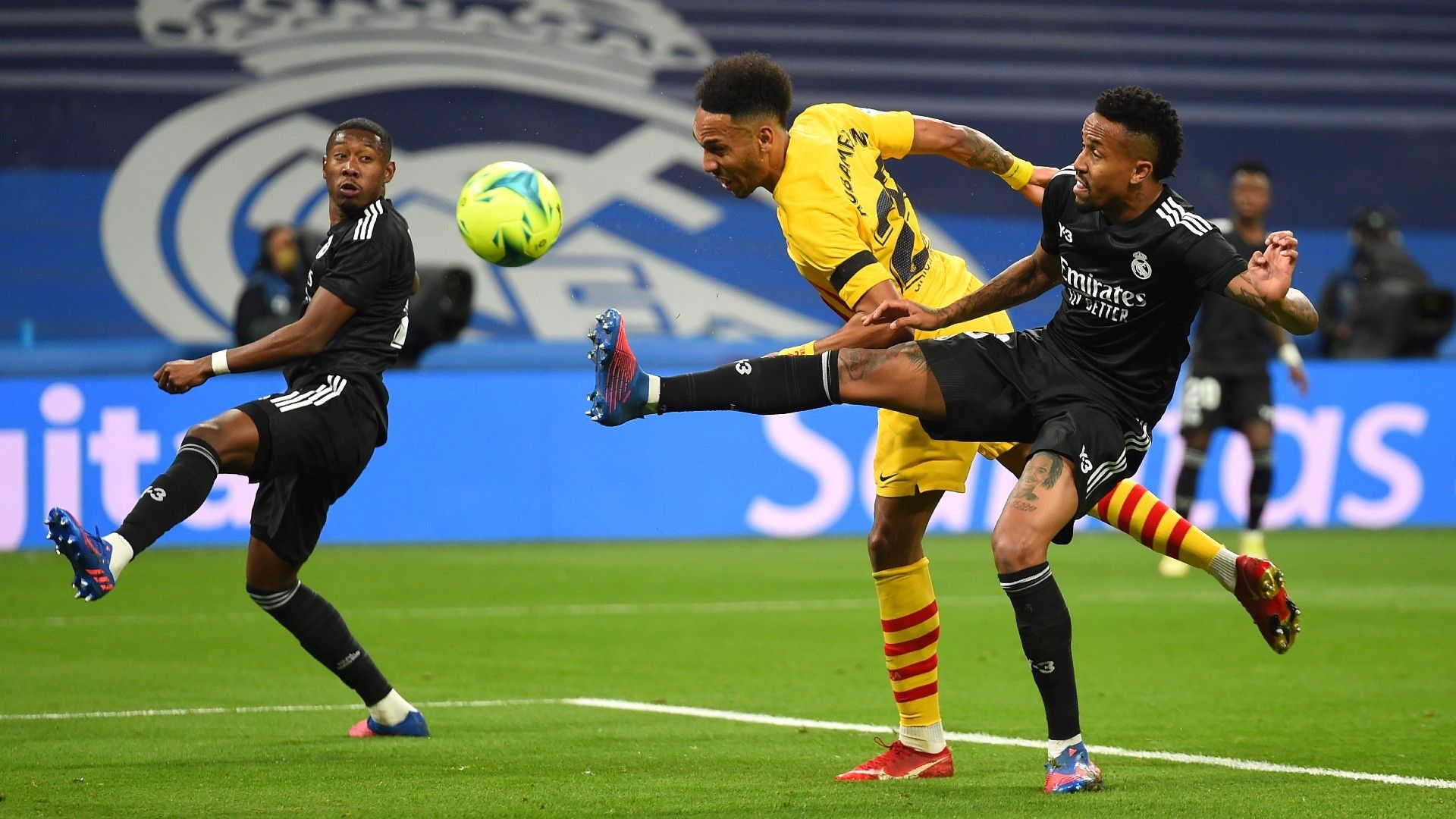 Pierre-Emerick Aubameyang Real Madrid vs Barcelona La Liga Clasico 2021-22