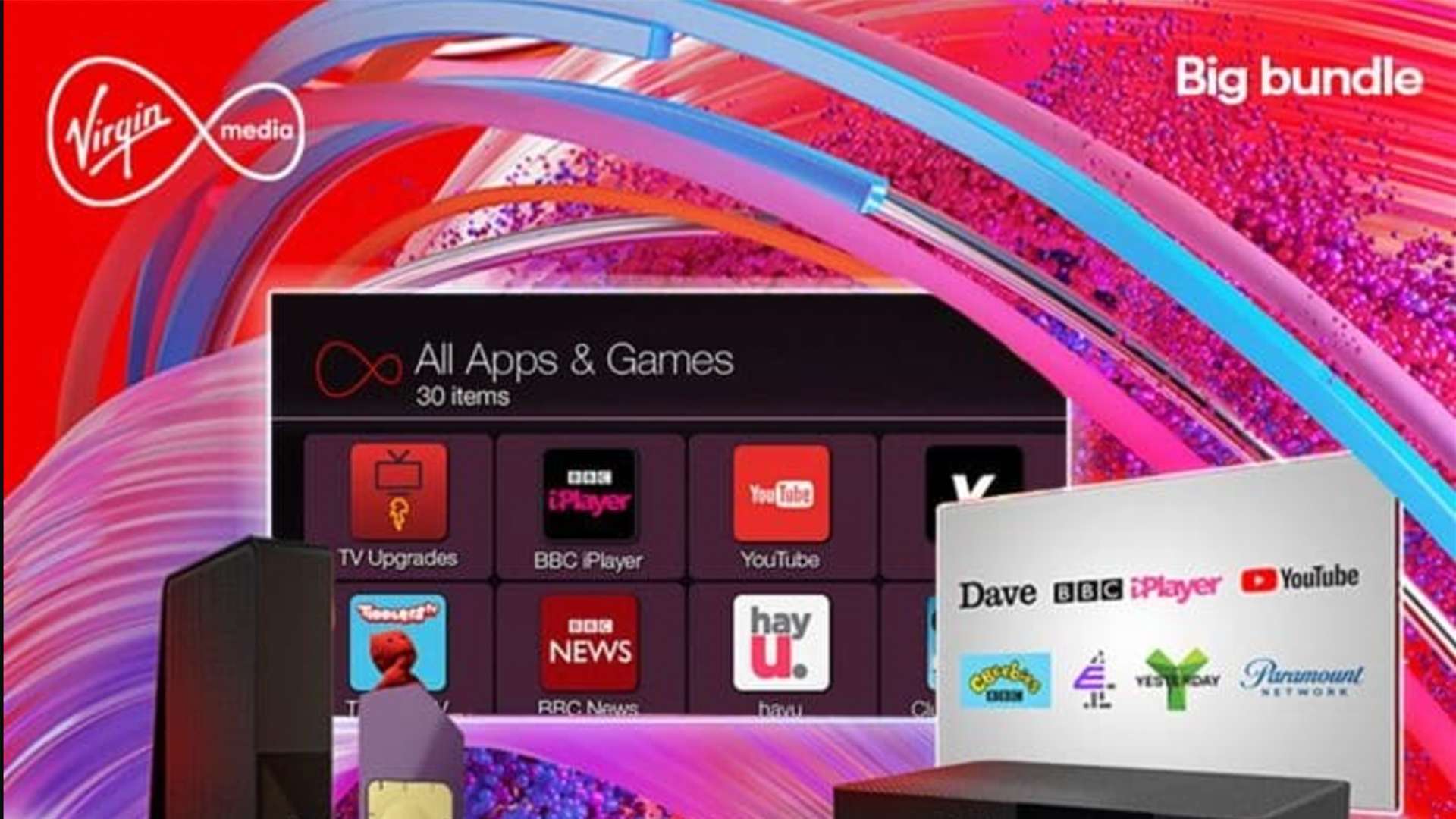 virgin biggest tv bundle