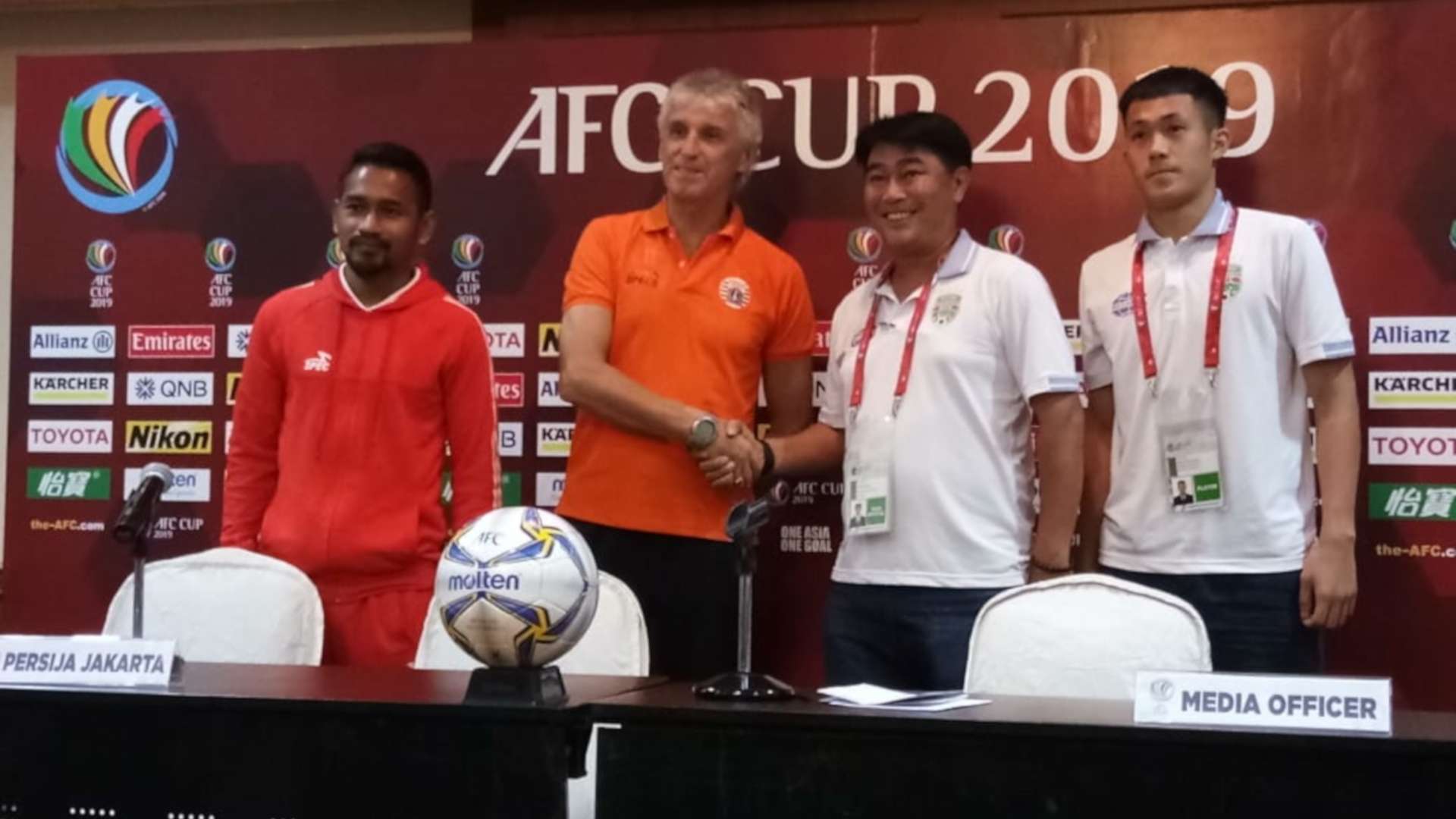 Jumpa pers Persija Jakarta vs Becamex Binh Duong - Piala AFC 2019