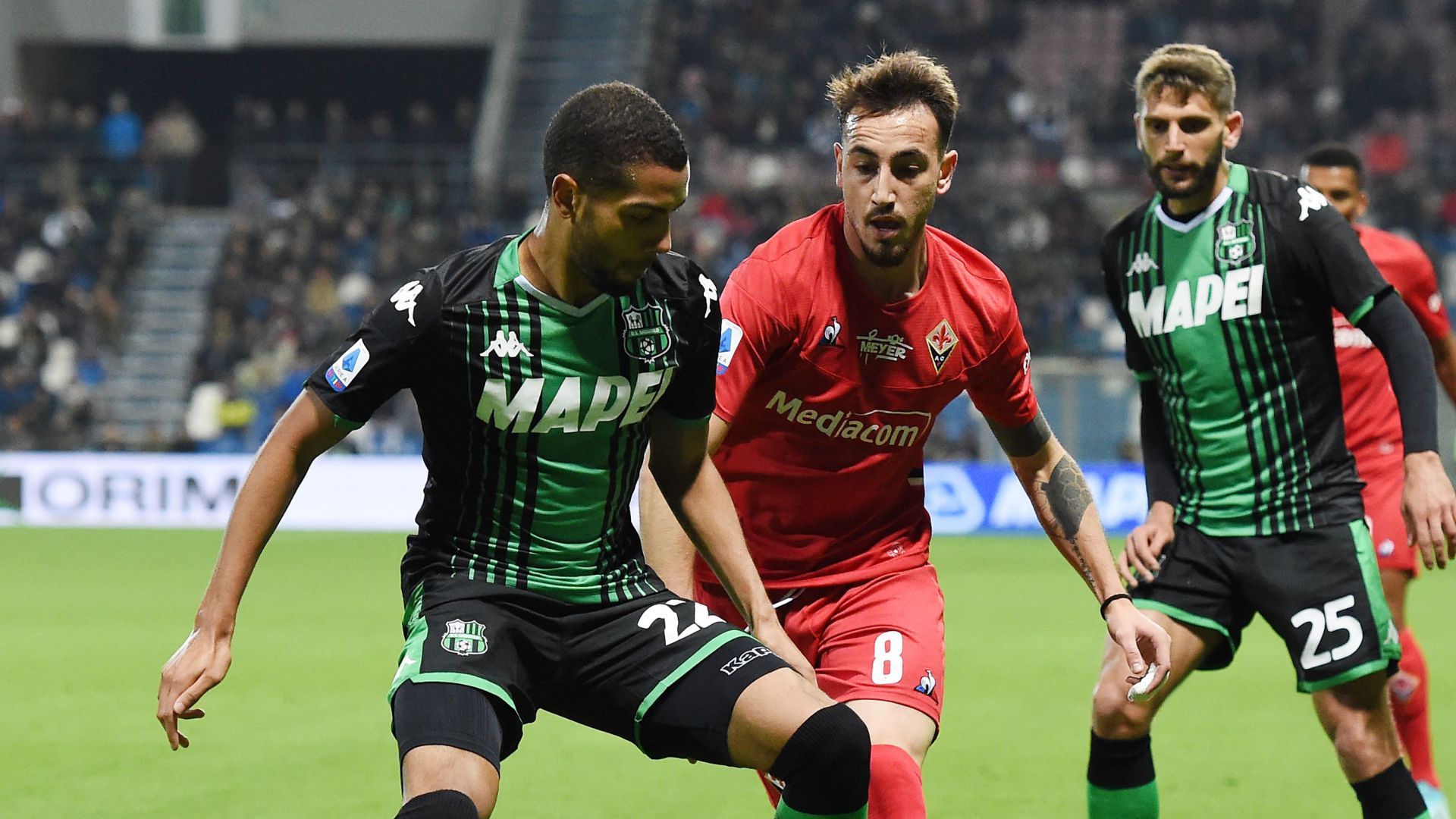 Jeremy Toljan Gaetano Castrovilli Sassuolo Fiorentina Serie A