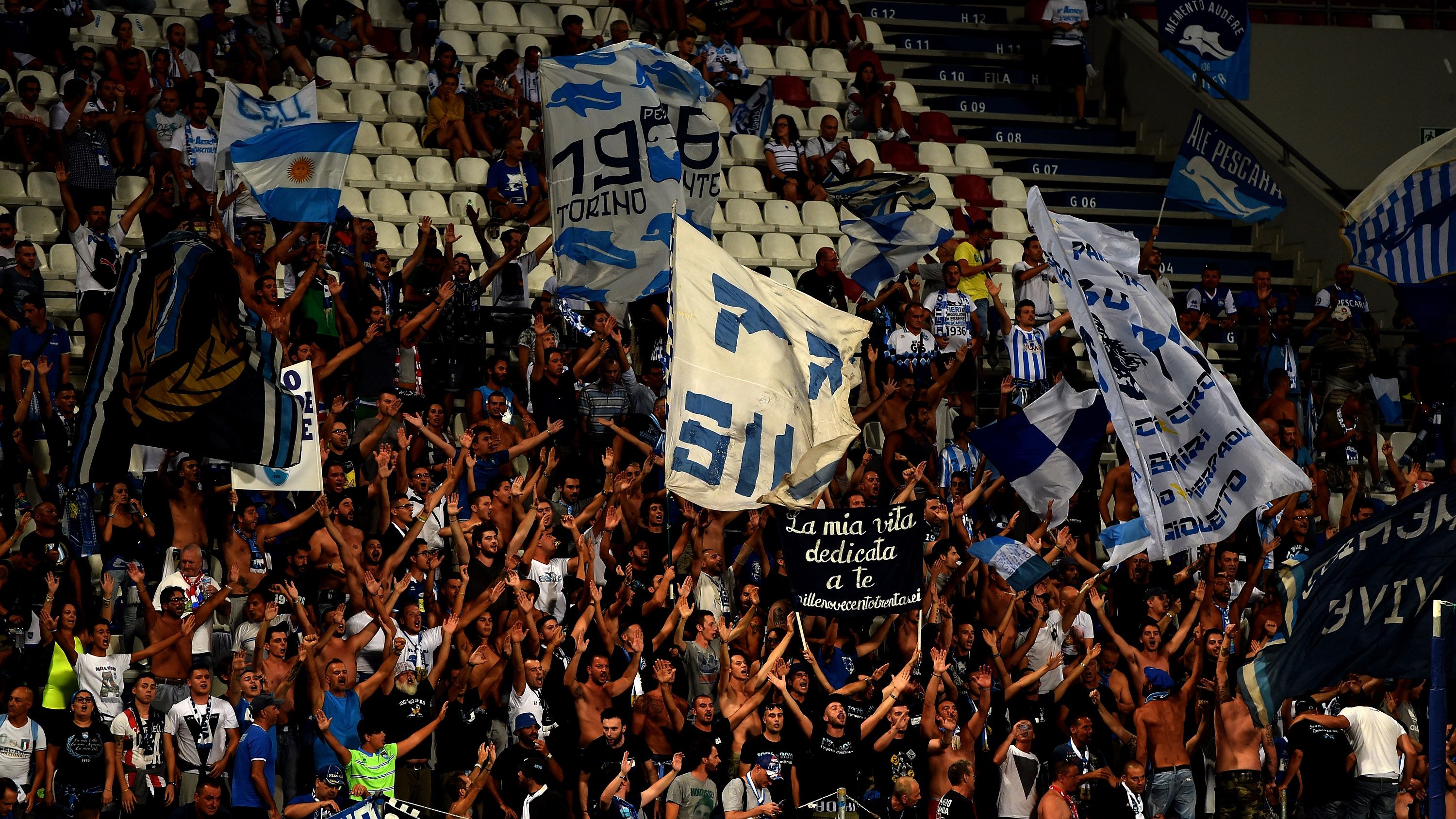 Pescara fans Serie a