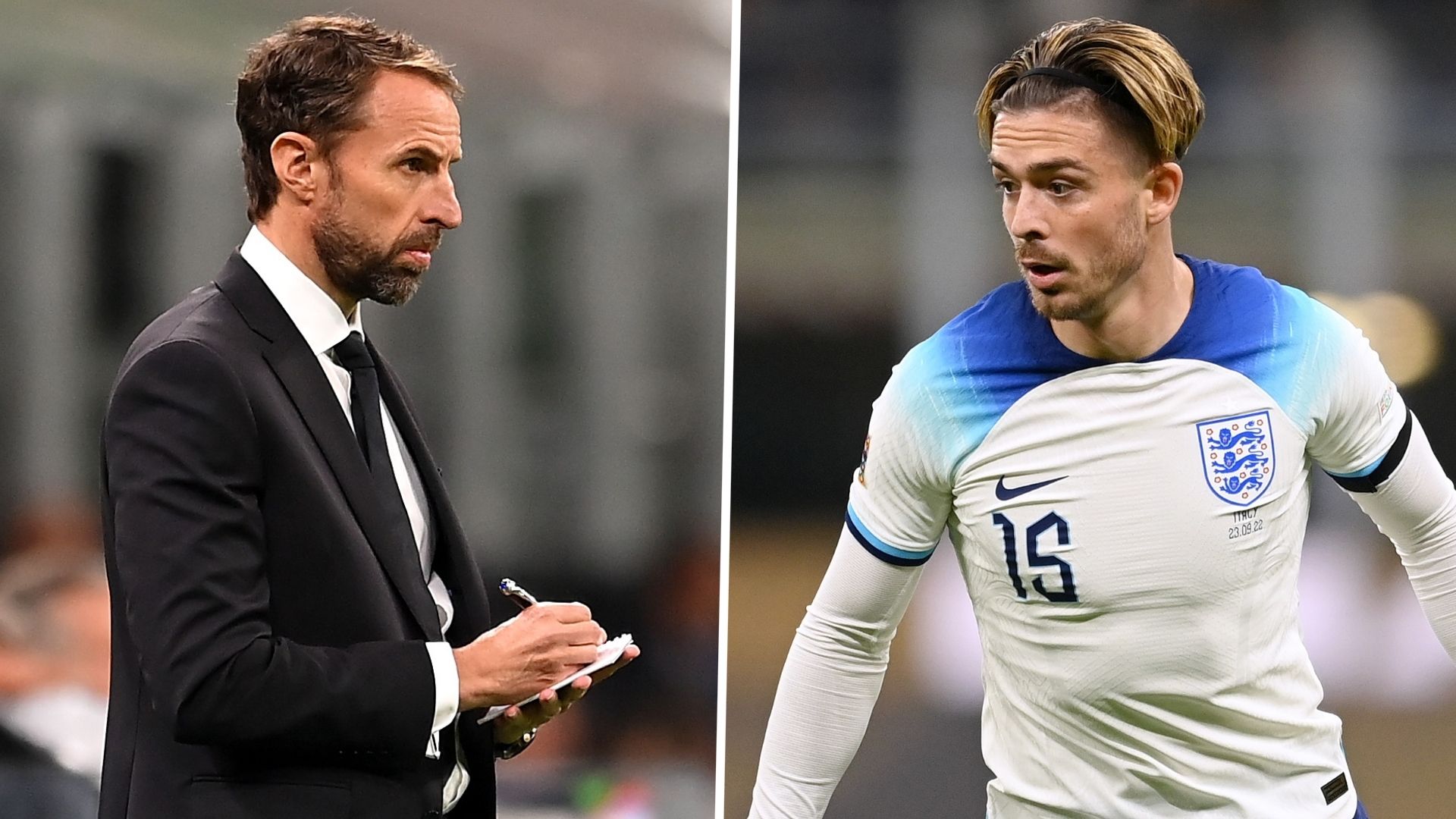 Gareth Southgate Jack Grealish England 2022