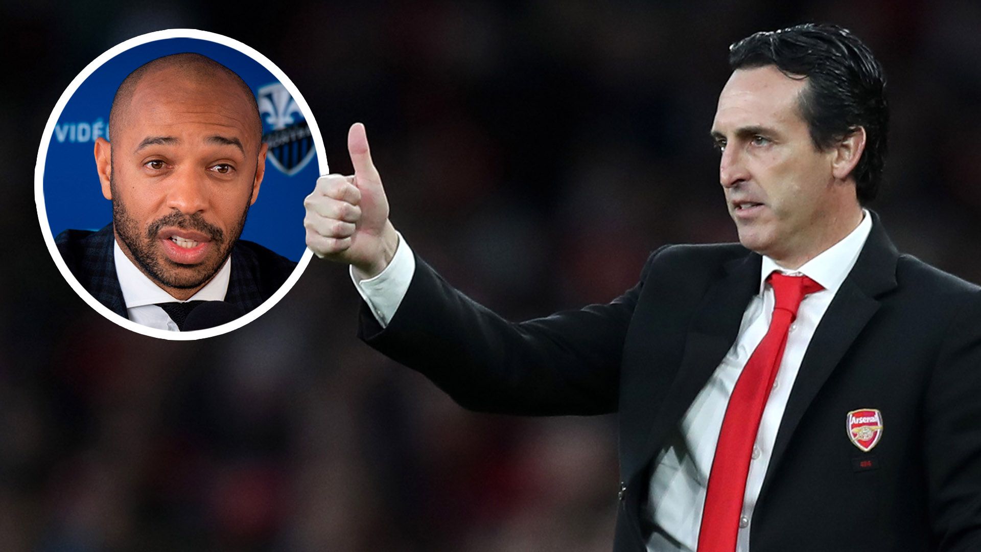 Unai Emery Thierry Henry Arsenal