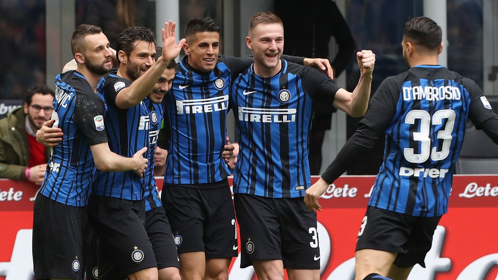 Celebrating Inter Verona Serie A