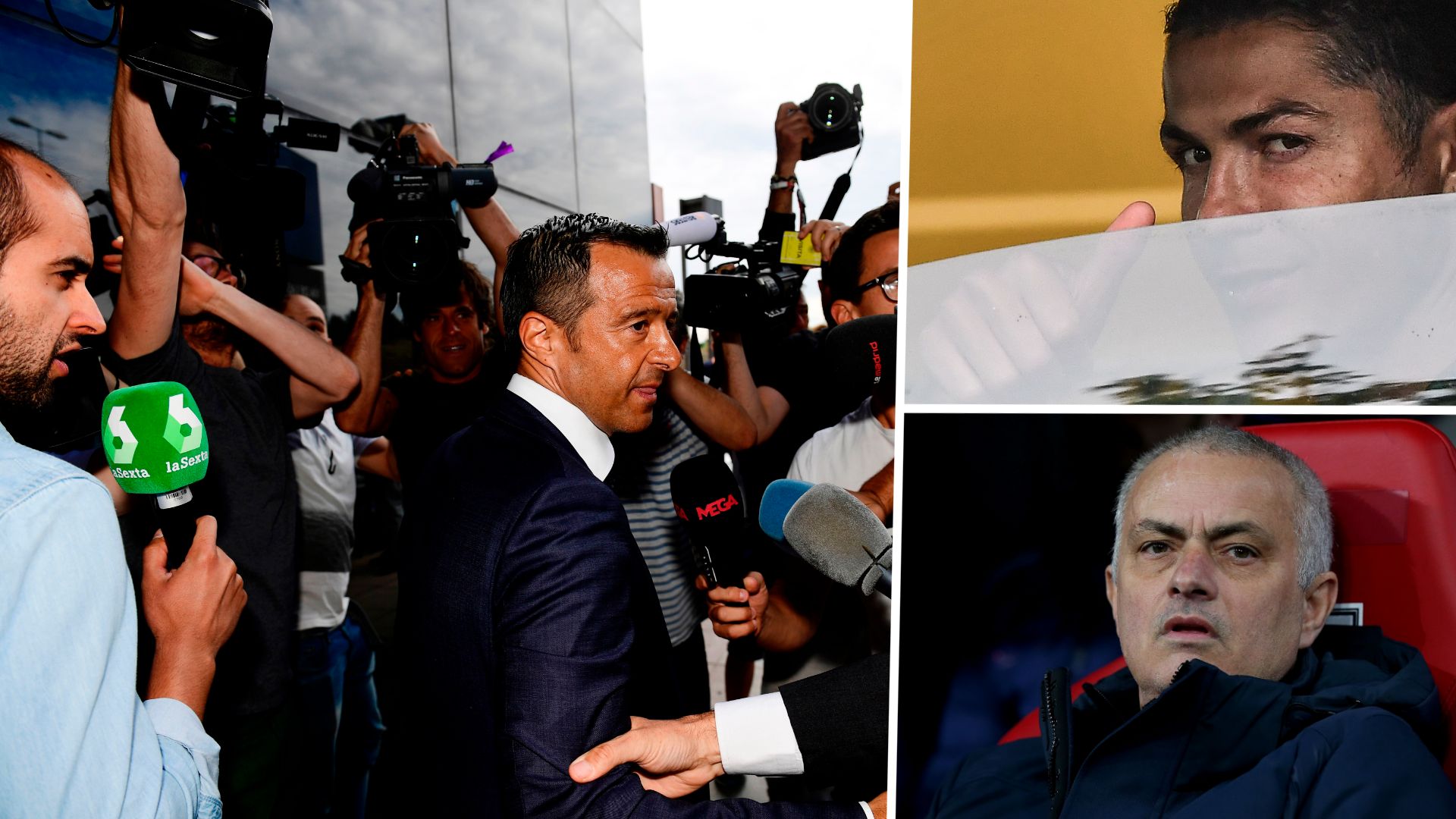 Jorge Mendes Jose Mourinho Cristiano Ronaldo