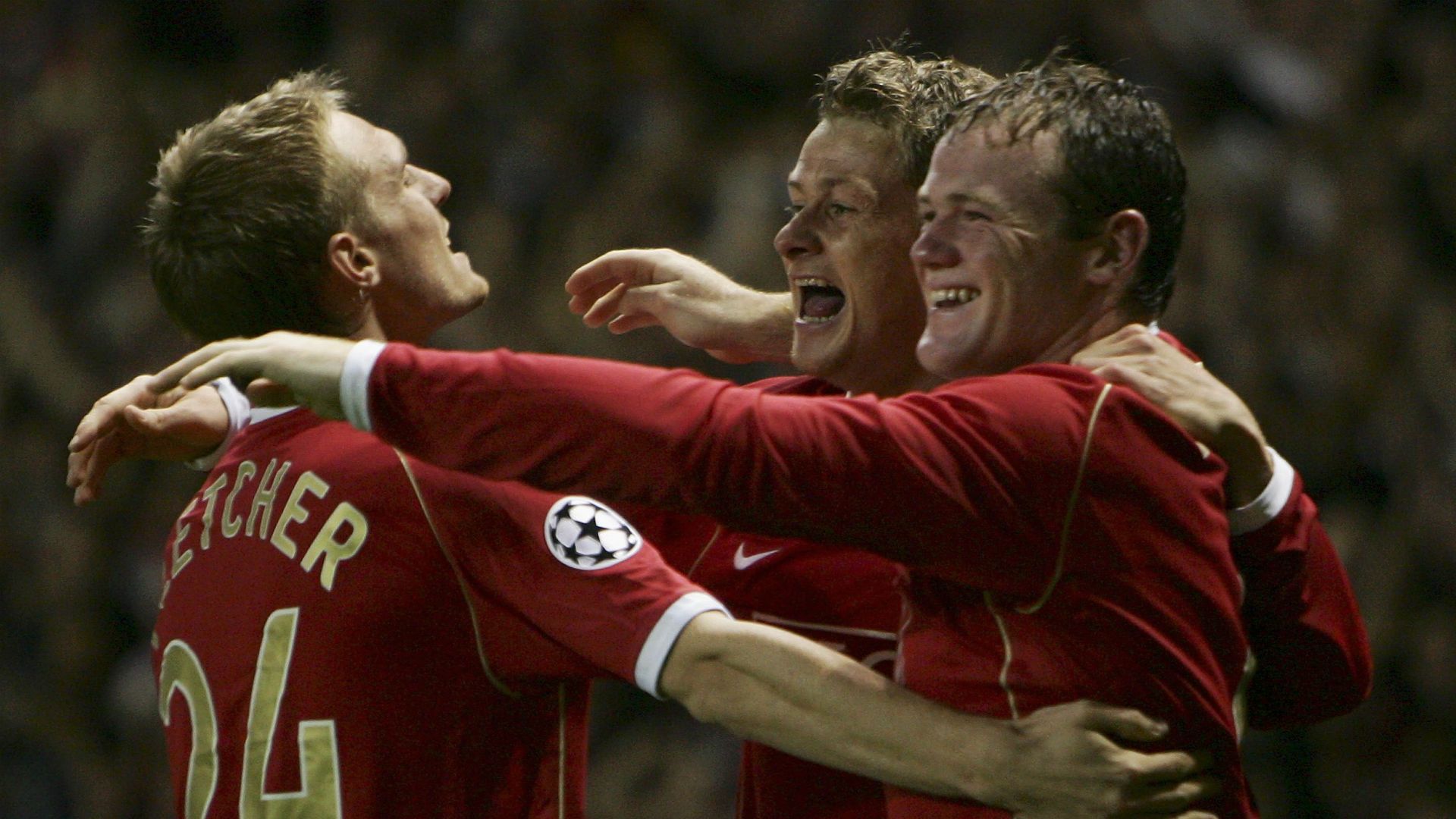 Darren Fletcher Ole Gunnar Solskjaer Wayne Rooney Manchester United