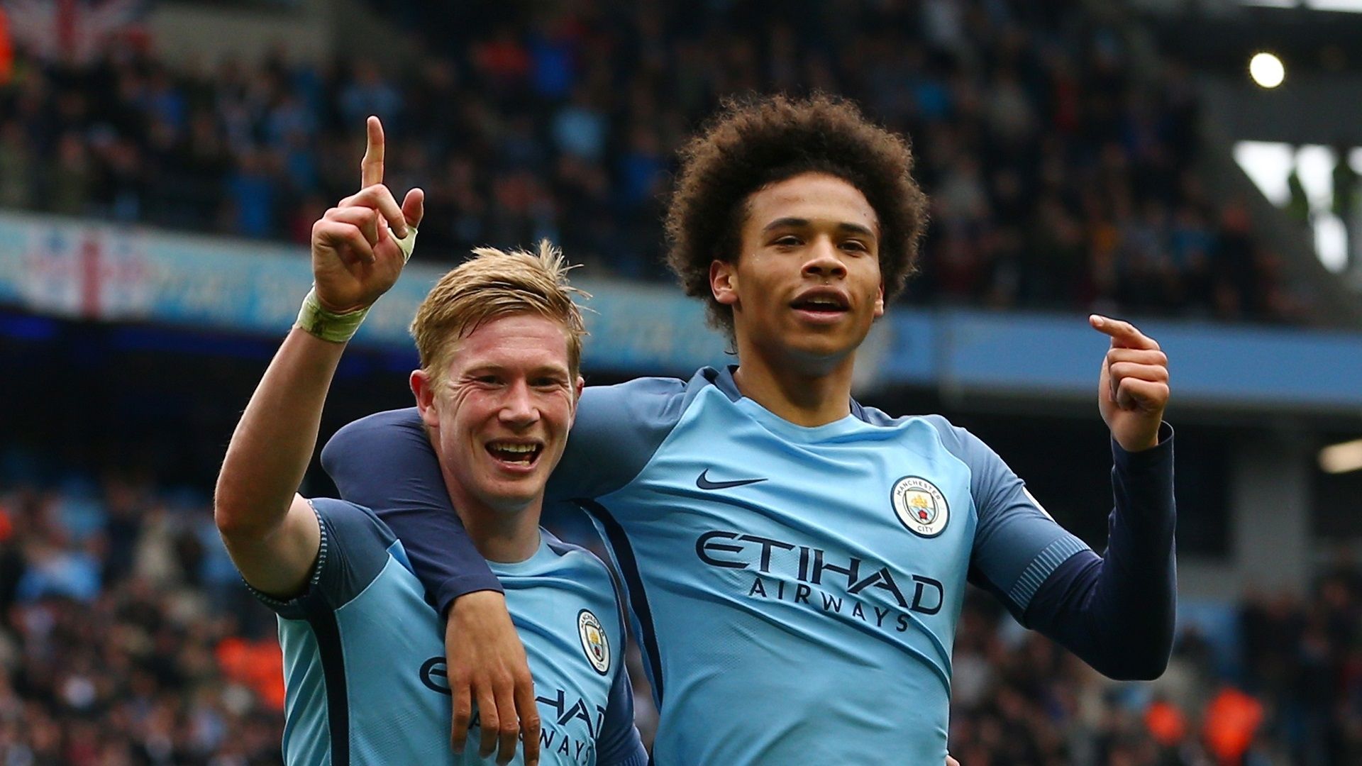 Kevin De Bruyne Leroy Sane Manchester City 06052018