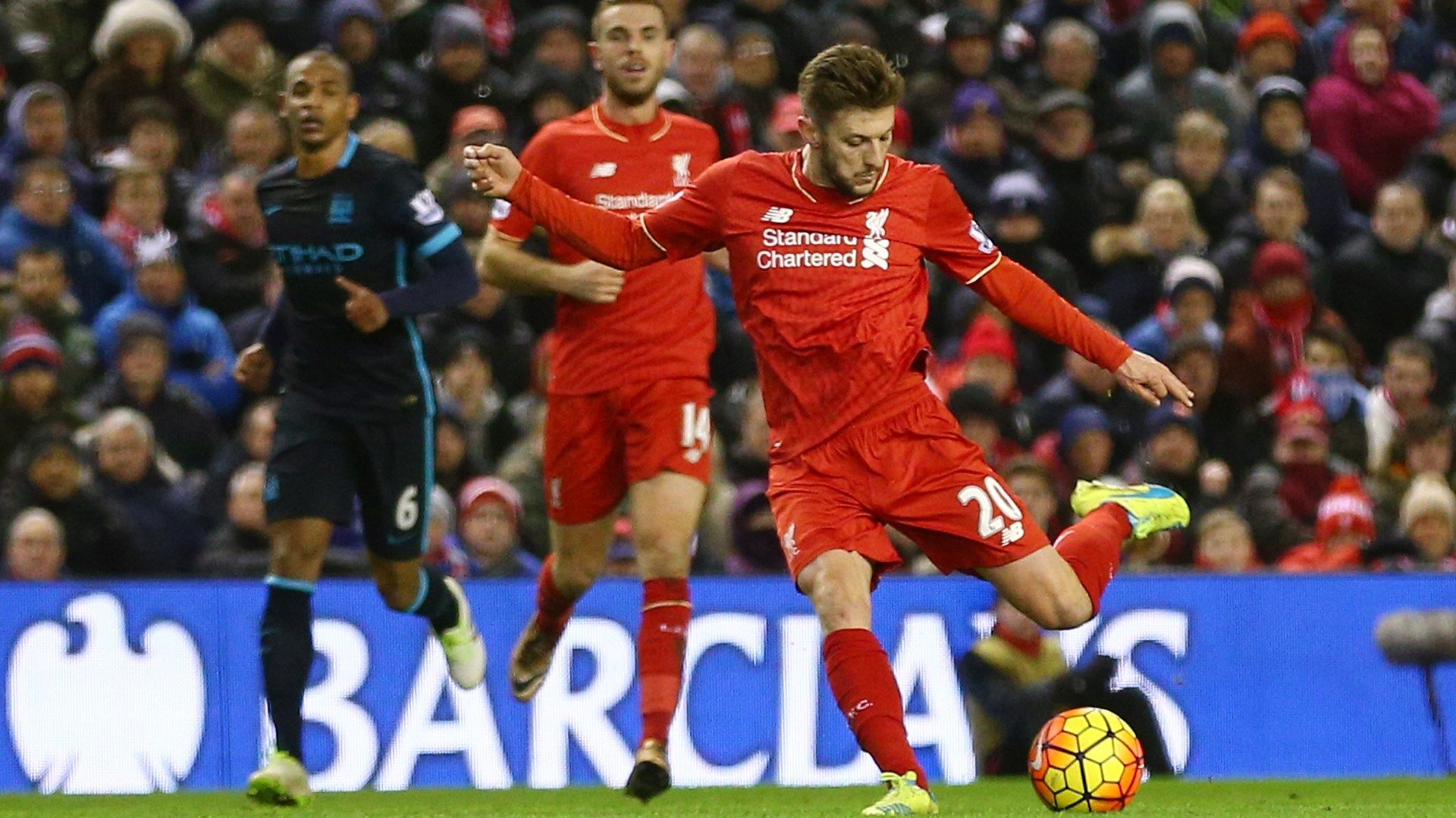 Adam Lallana Liverpool Manchester City Premier League 2015-16