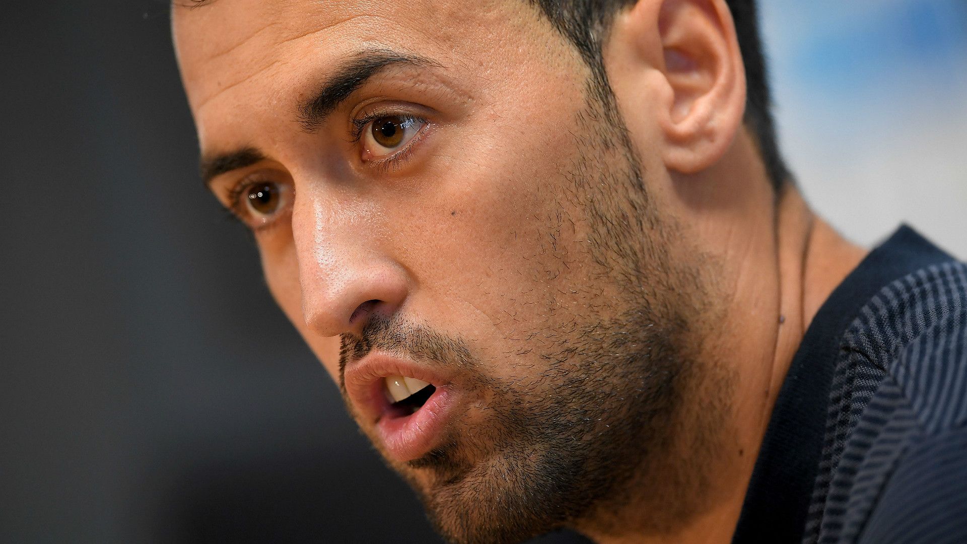 Sergio Busquets Barcelona press conference
