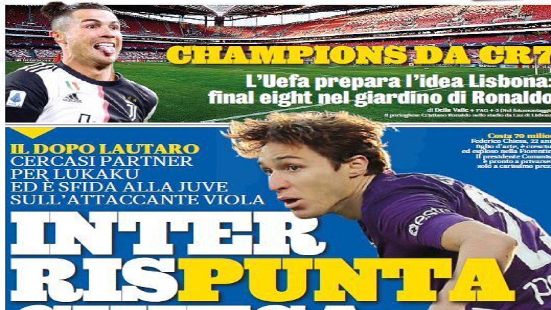 newspapers 8 June embed only Gazzetta