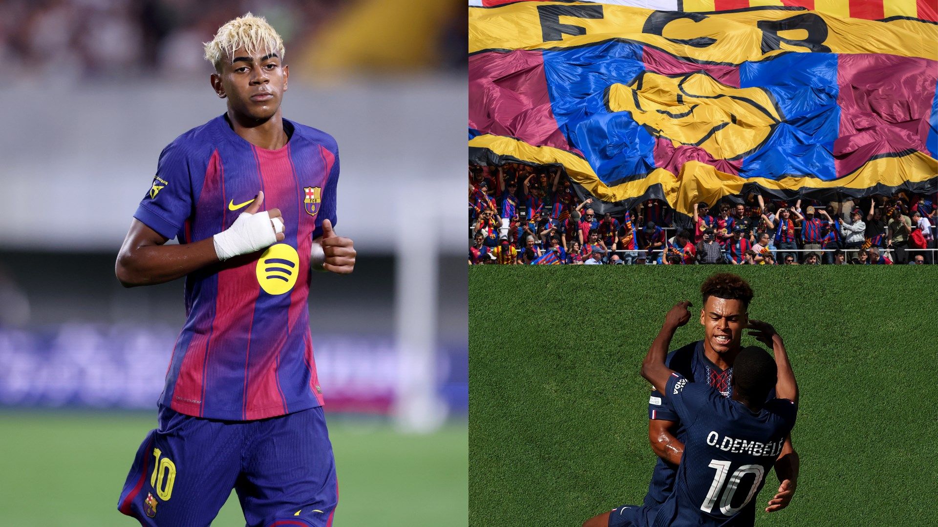 Lamine Yamal Desire Doue Barcelona Fans