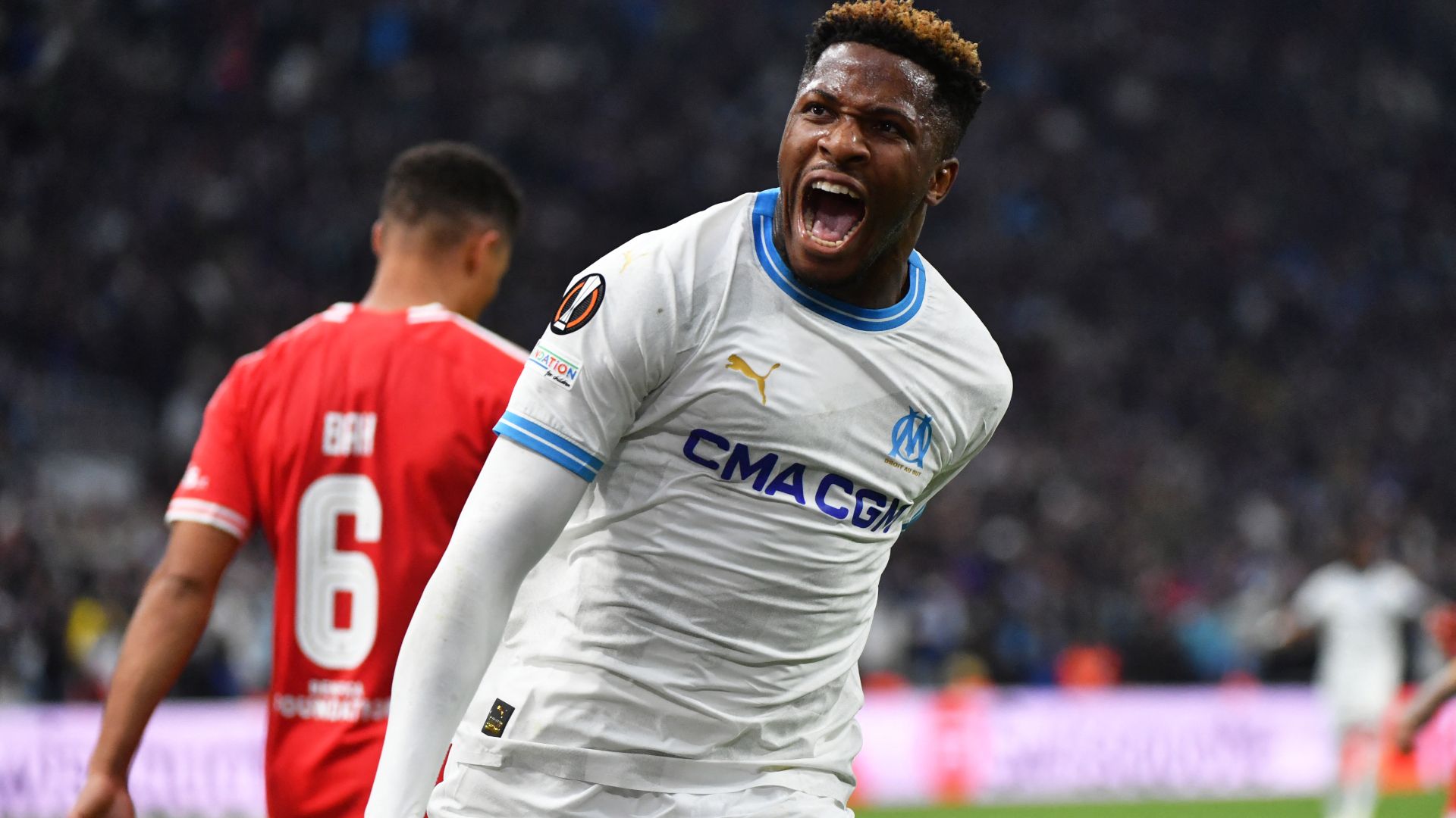 Faris Moumbagna Marseille Benfica Europa League 18042024